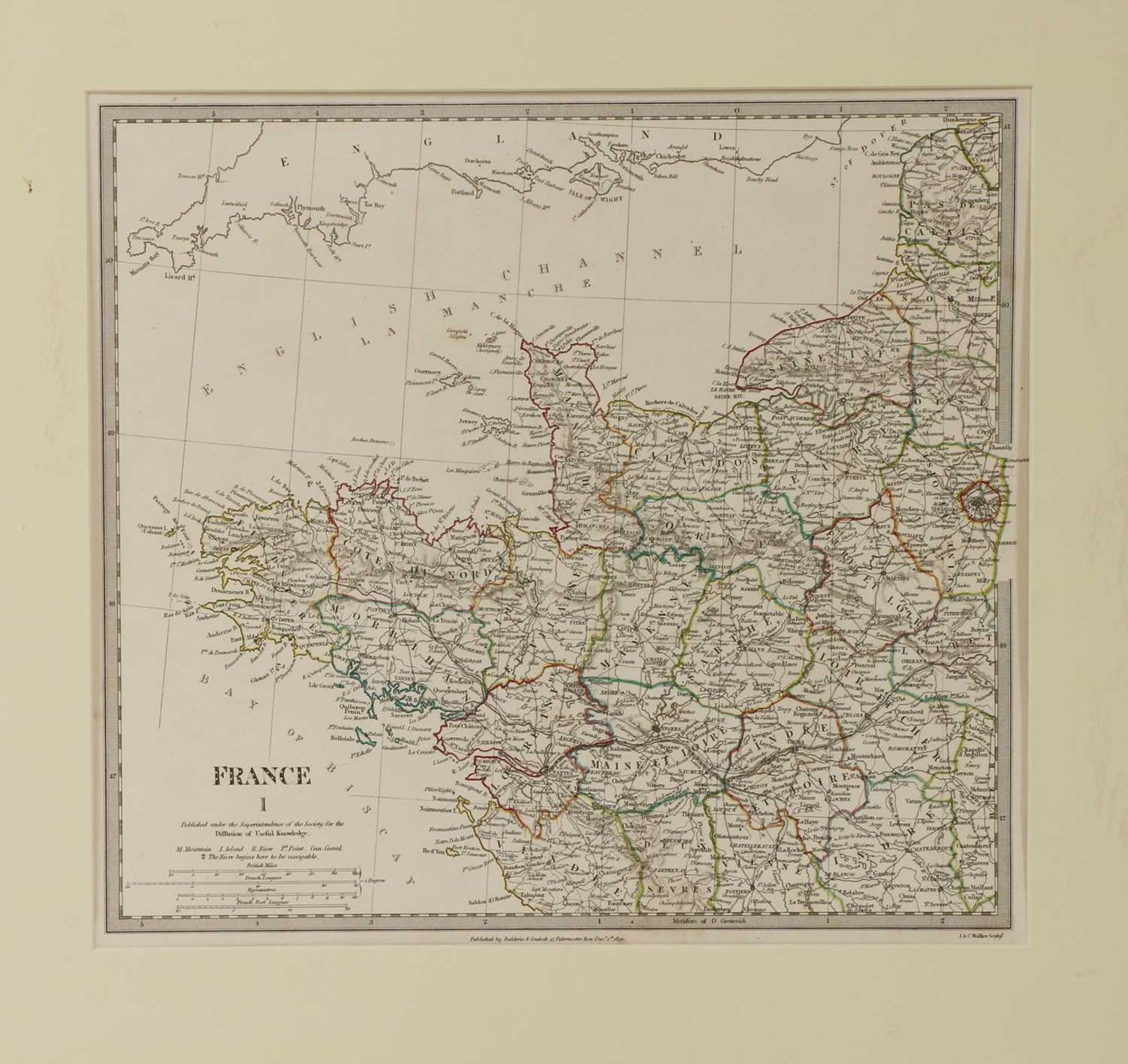 A set of four old maps of Paris, the Environs of Paris, Bordeaux and Toulon, - Bild 15 aus 25