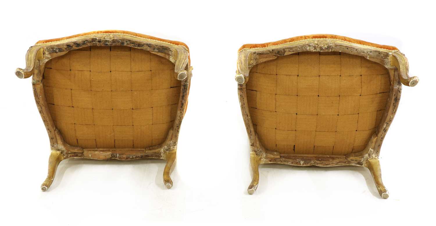 A pair of French Louis XV giltwood fauteuils à la reine, - Image 19 of 140