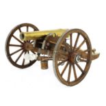 A model of an American Civil War field cannon,