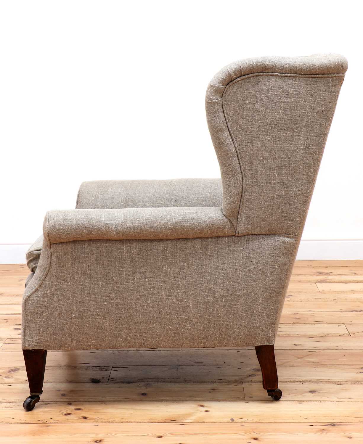 A wingback armchair, - Image 4 of 4