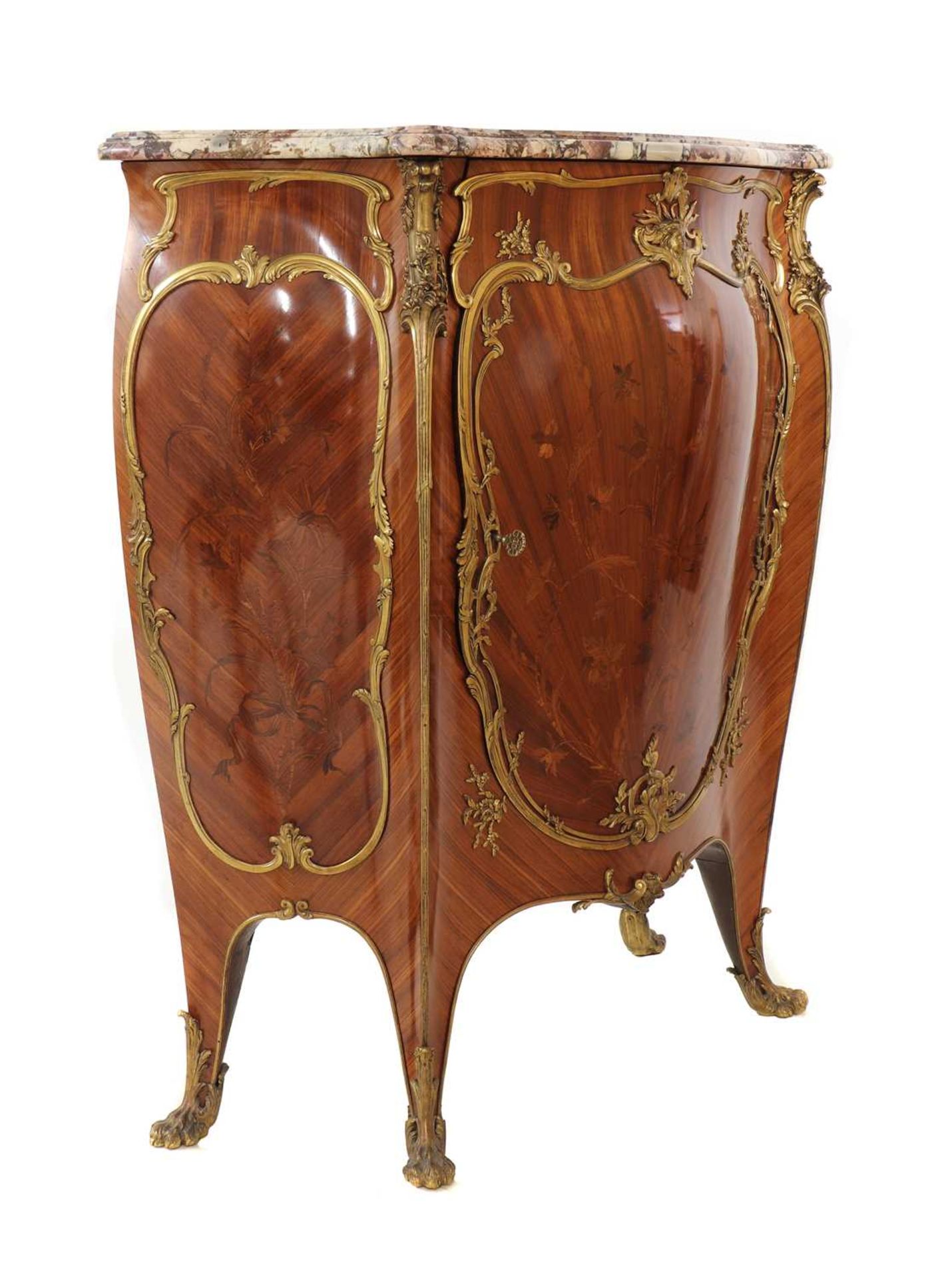 A French Louis XV-style amaranth and kingwood meuble d'appui, - Image 4 of 80