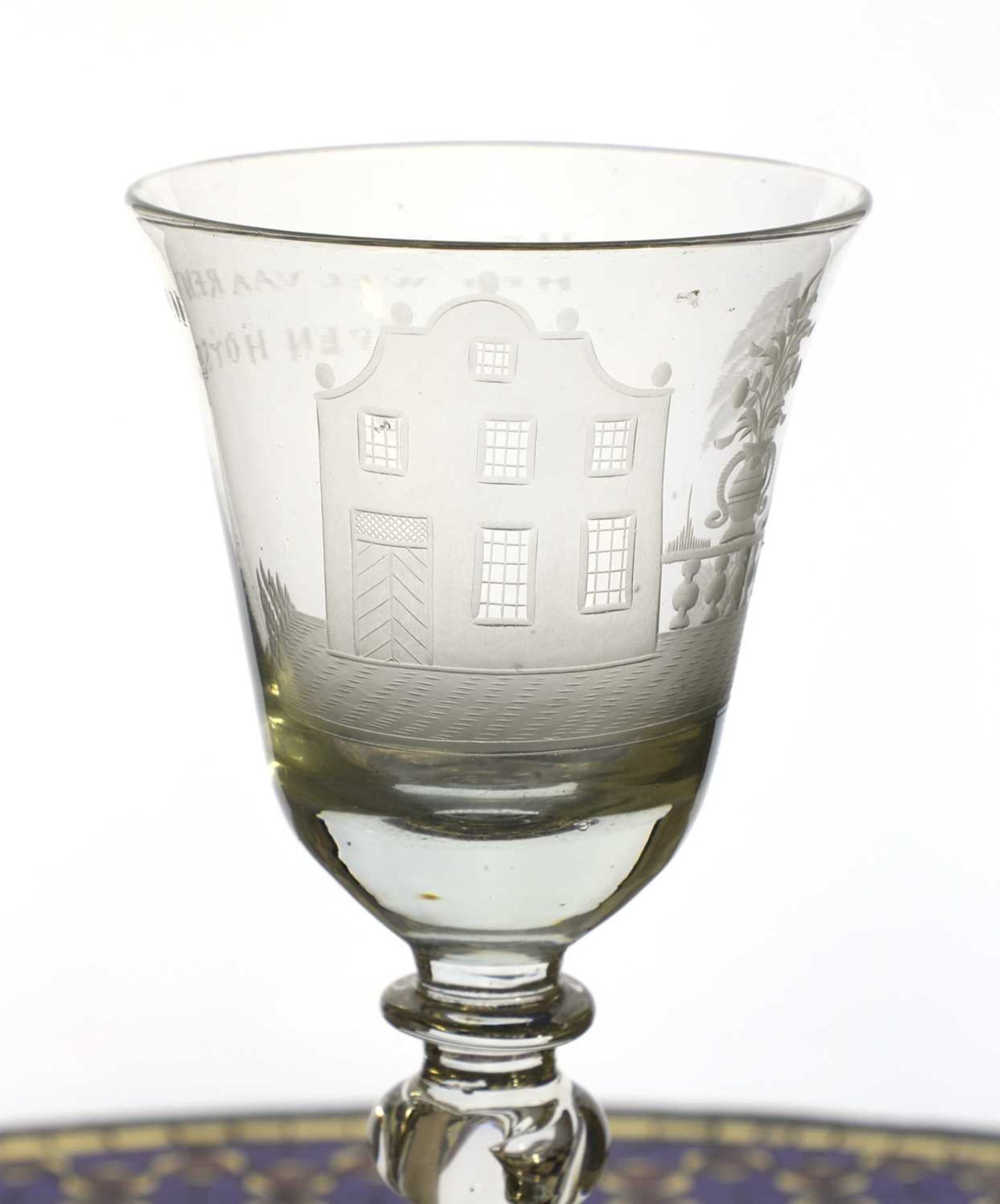 A Dutch engraved drinking glass, - Image 3 of 6