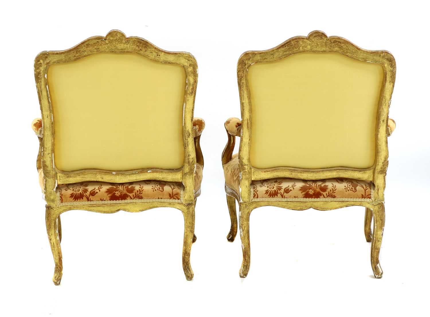 A pair of French Louis XV giltwood fauteuils à la reine, - Image 21 of 140