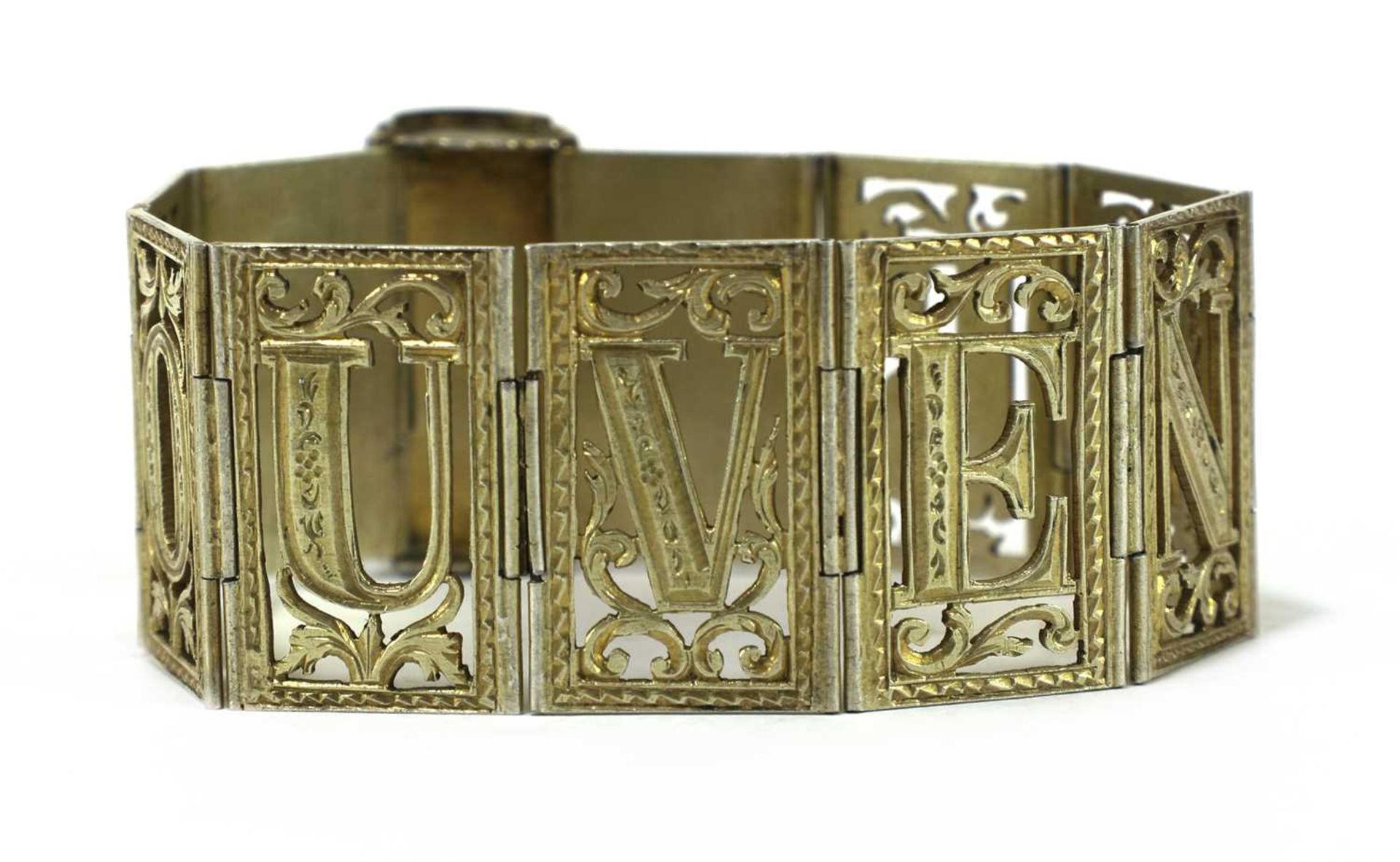 A grand tour souvenir silver gilt bracelet, - Bild 5 aus 10