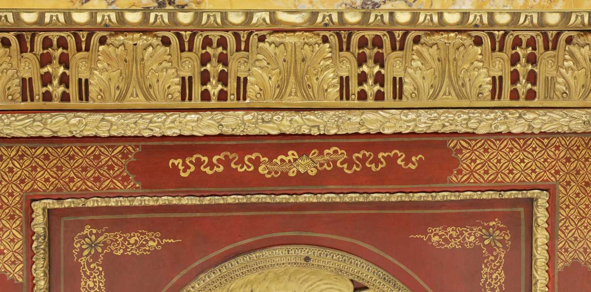 A red-lacquered and ormolu-mounted pier cabinet, - Bild 6 aus 16