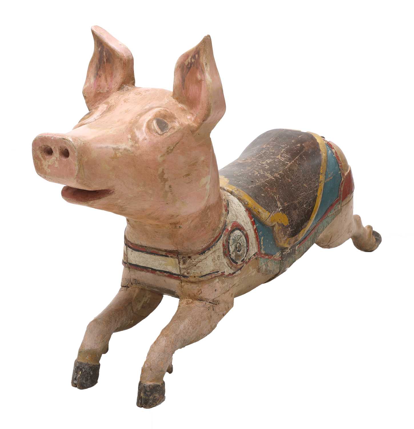 A carousel pig galloper, - Image 2 of 5