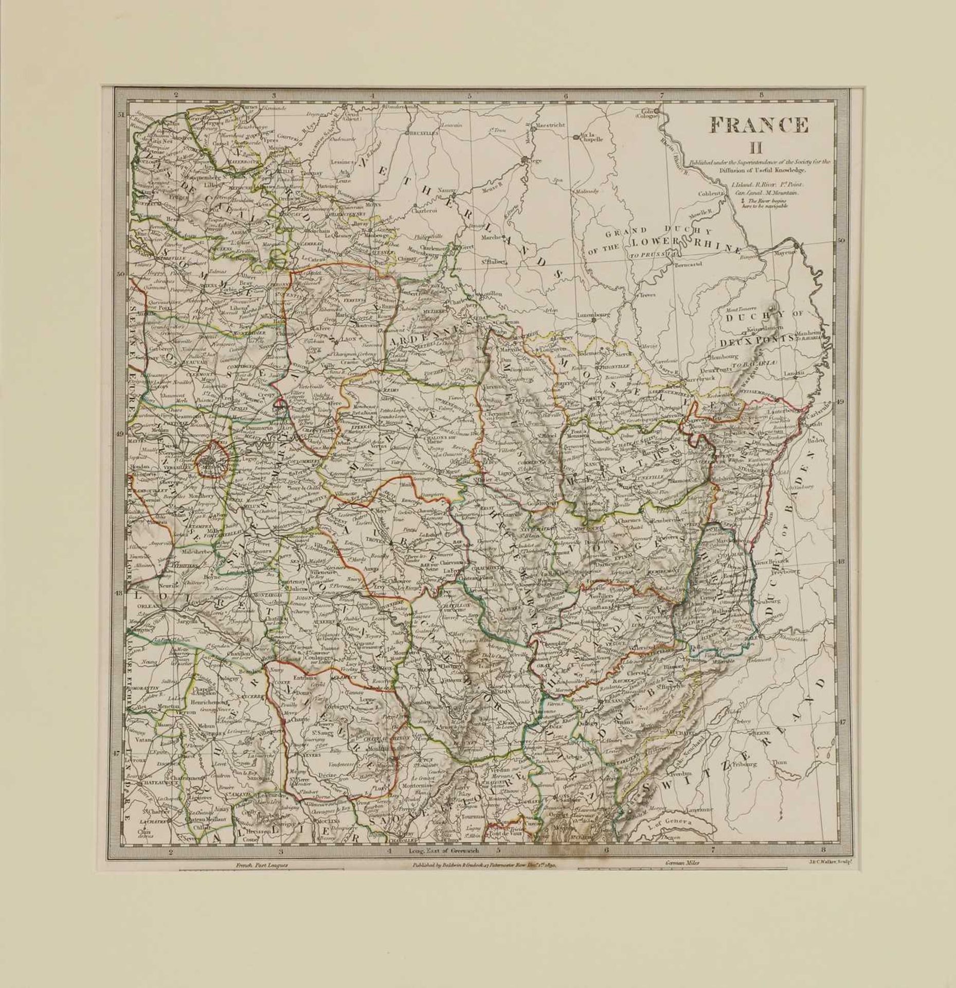A set of four old maps of Paris, the Environs of Paris, Bordeaux and Toulon, - Bild 21 aus 25