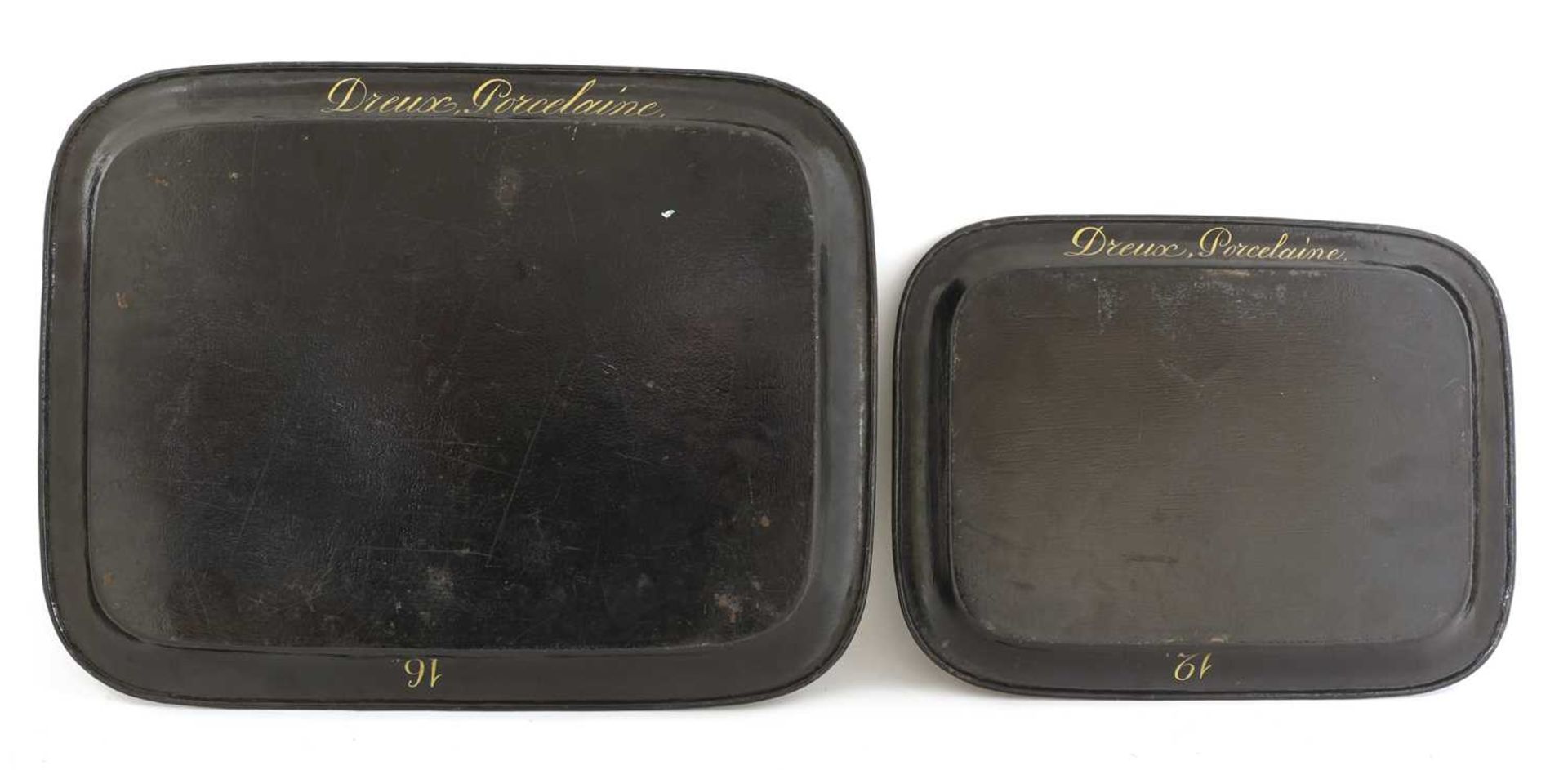 Two graduated Royal French Louis Philippe toleware trays, - Image 2 of 2