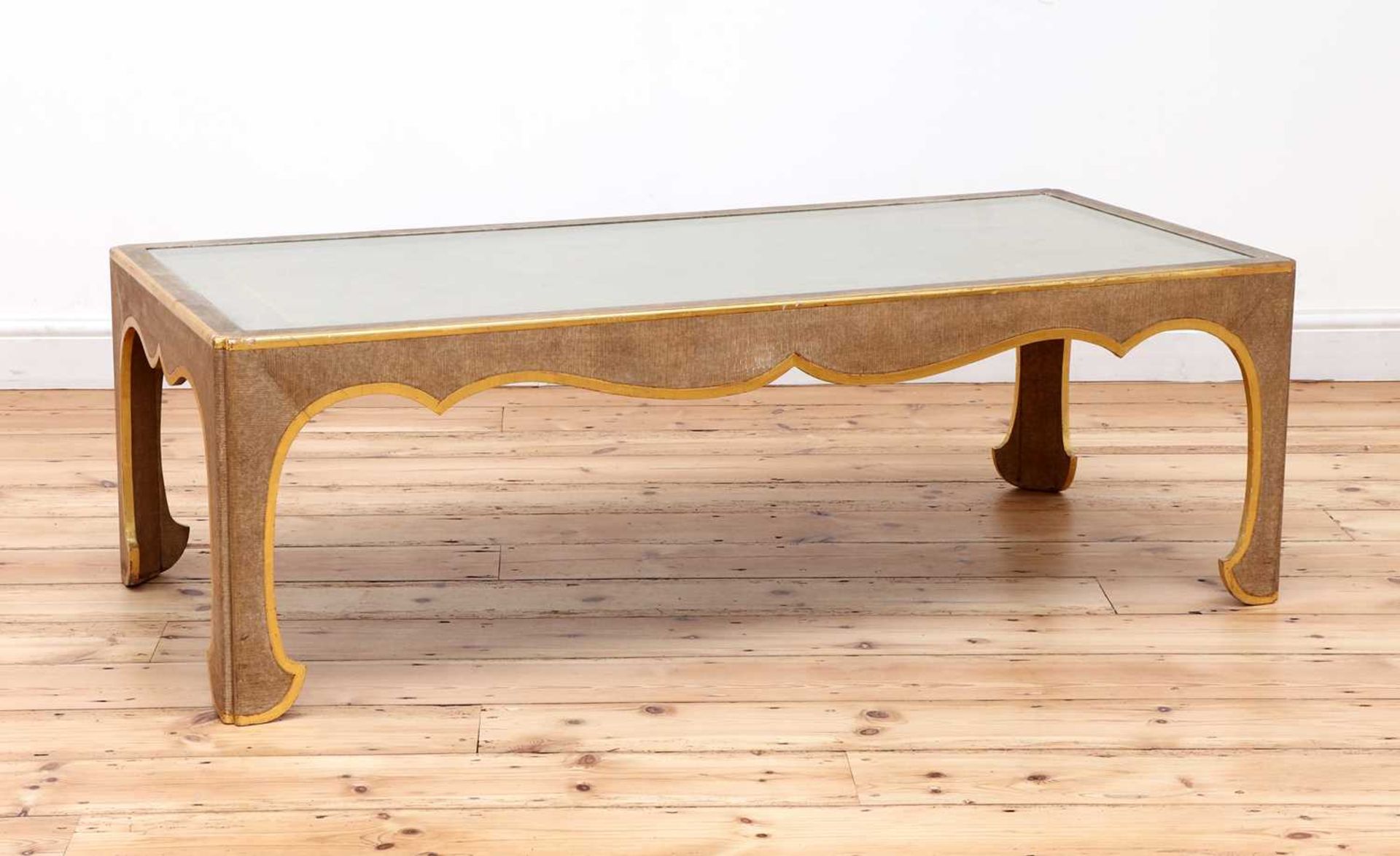 A Chinese-style painted and parcel-gilt low table, - Image 2 of 4