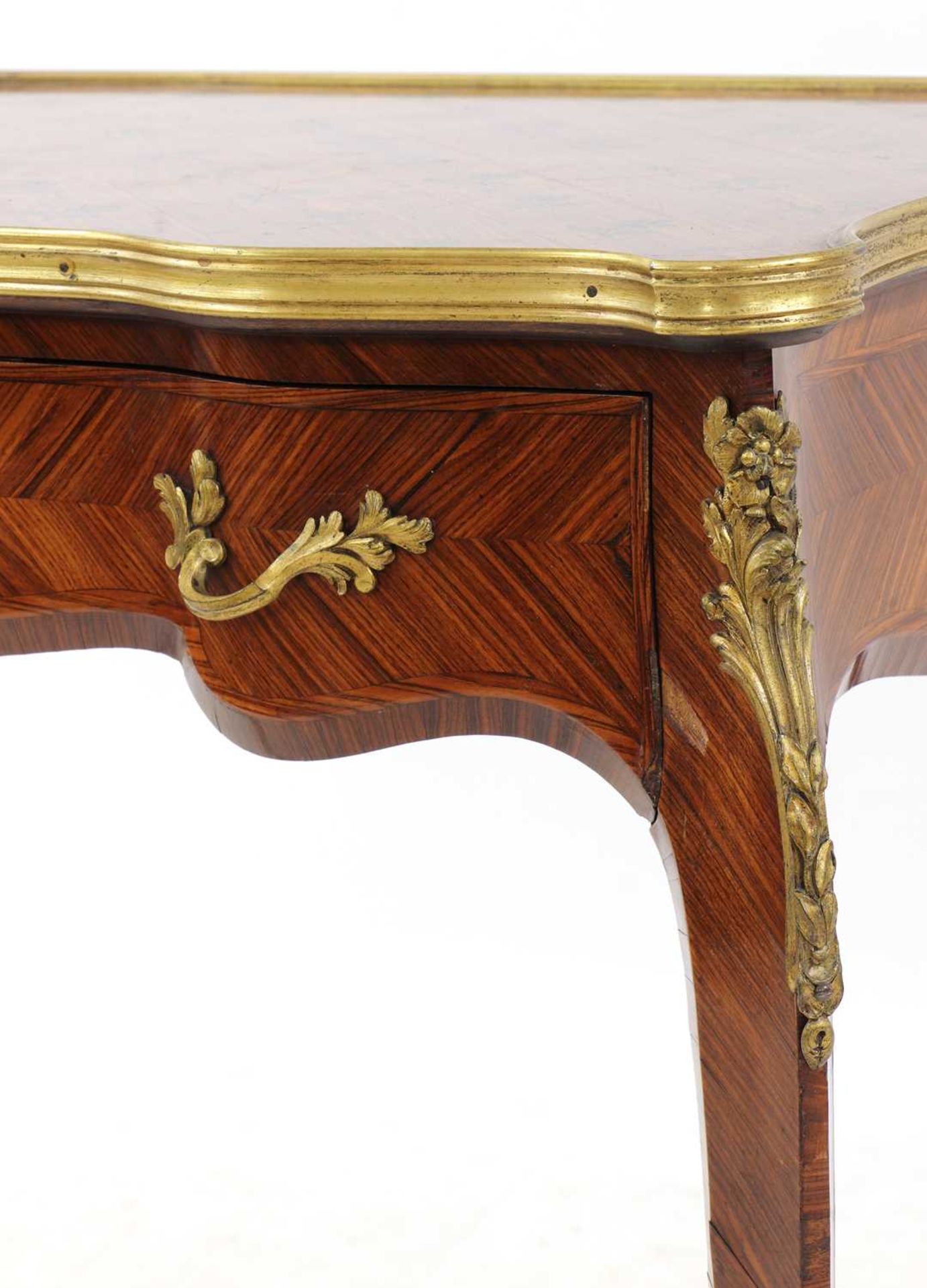 A Louis XV-style kingwood and ormolu-mounted side table, - Image 6 of 6