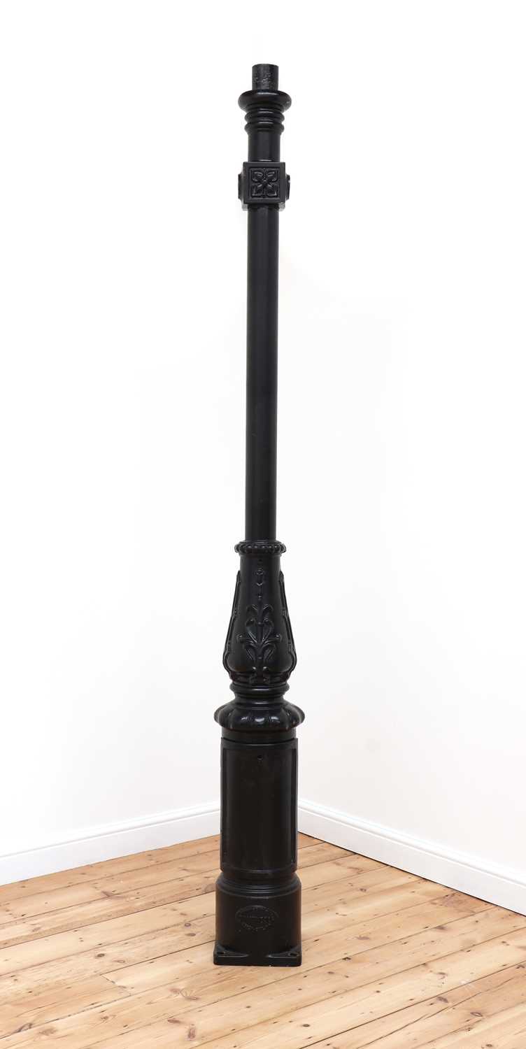 A Parisian cast iron and copper street lamp, - Image 7 of 10