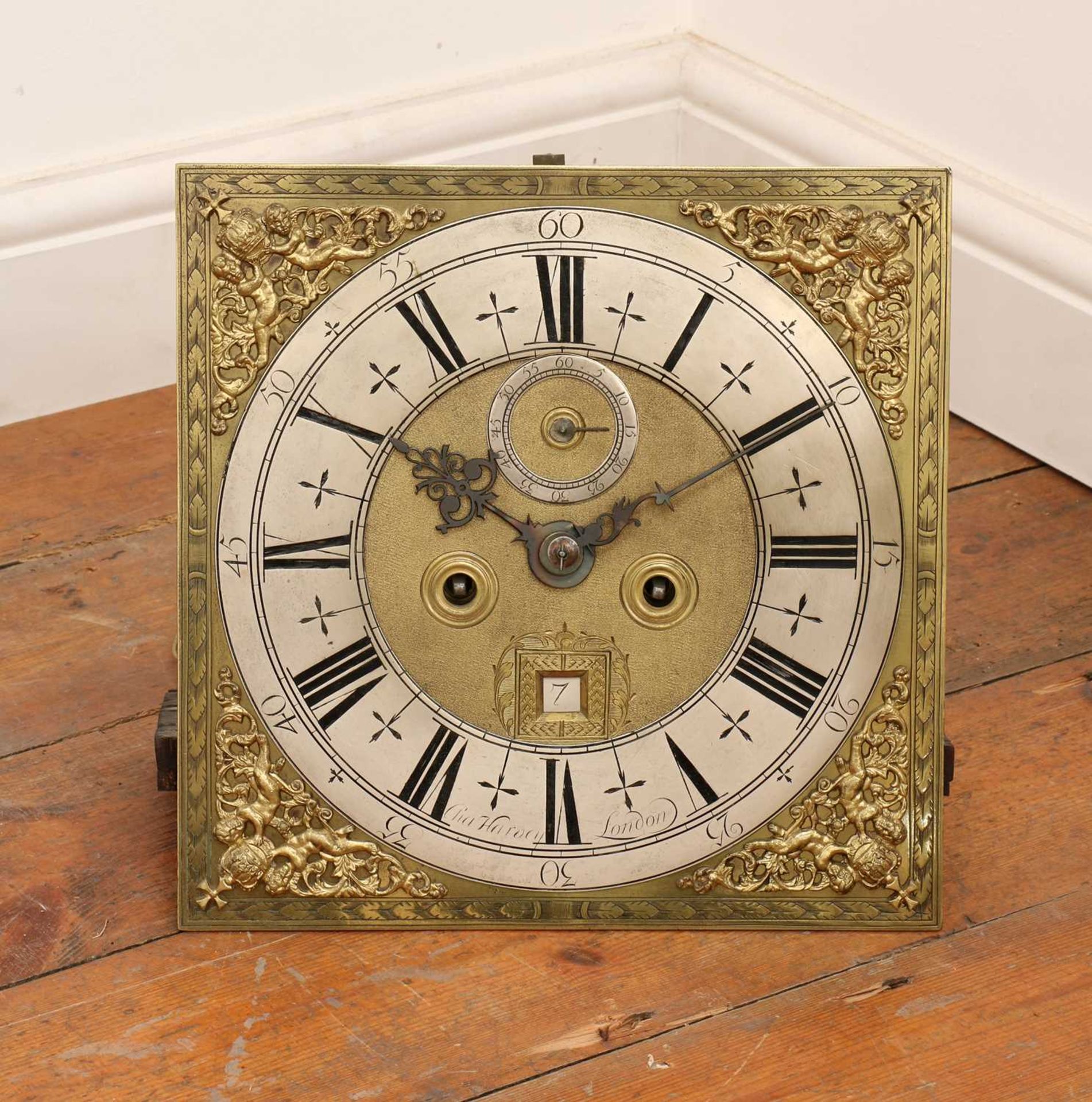 A William and Mary walnut and marquetry inlaid longcase clock, - Bild 9 aus 11