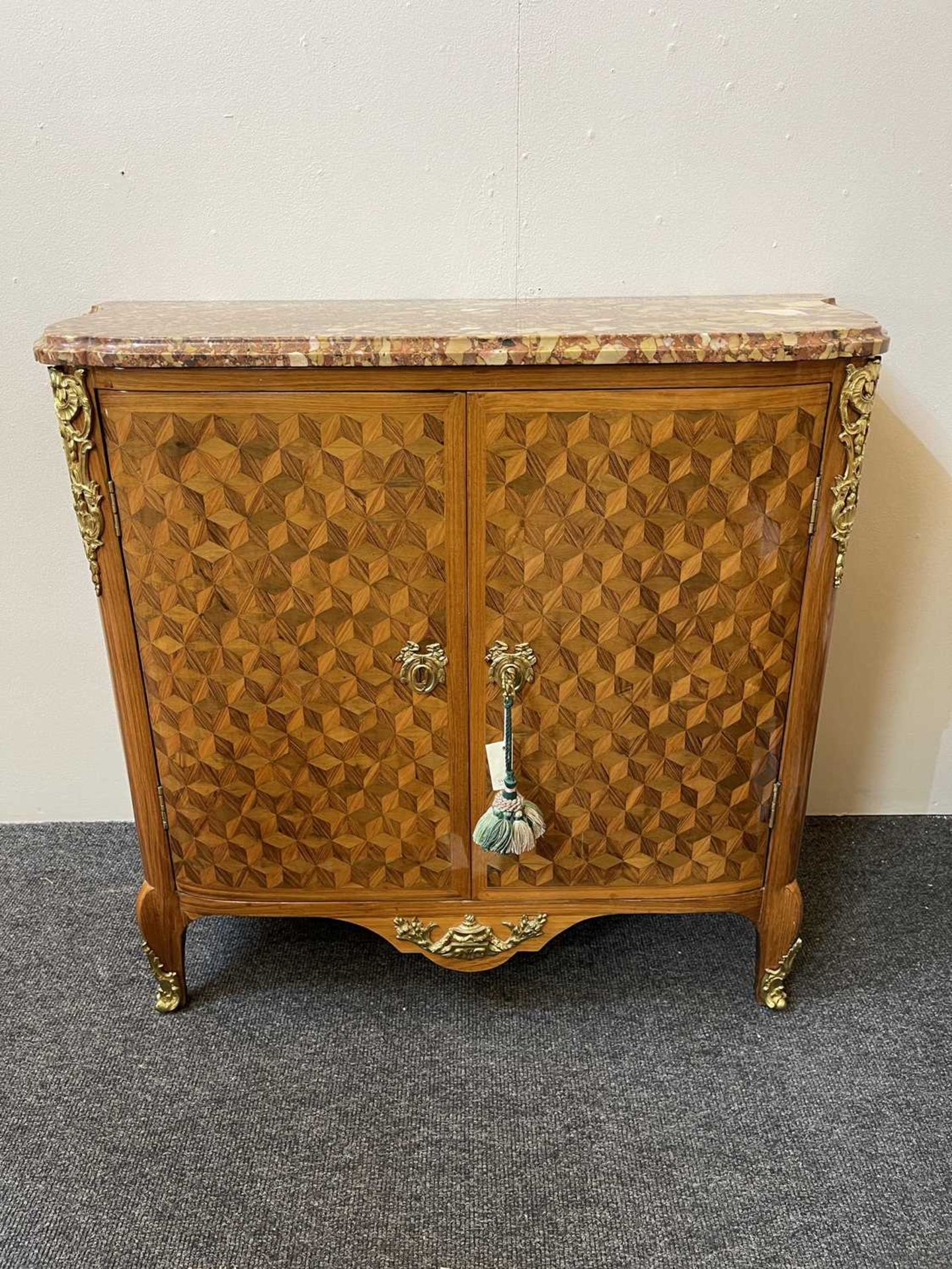 A Royal French Louis XV kingwood, tulipwood, sycamore and parquetry inlaid meuble d'entrée, - Image 39 of 79