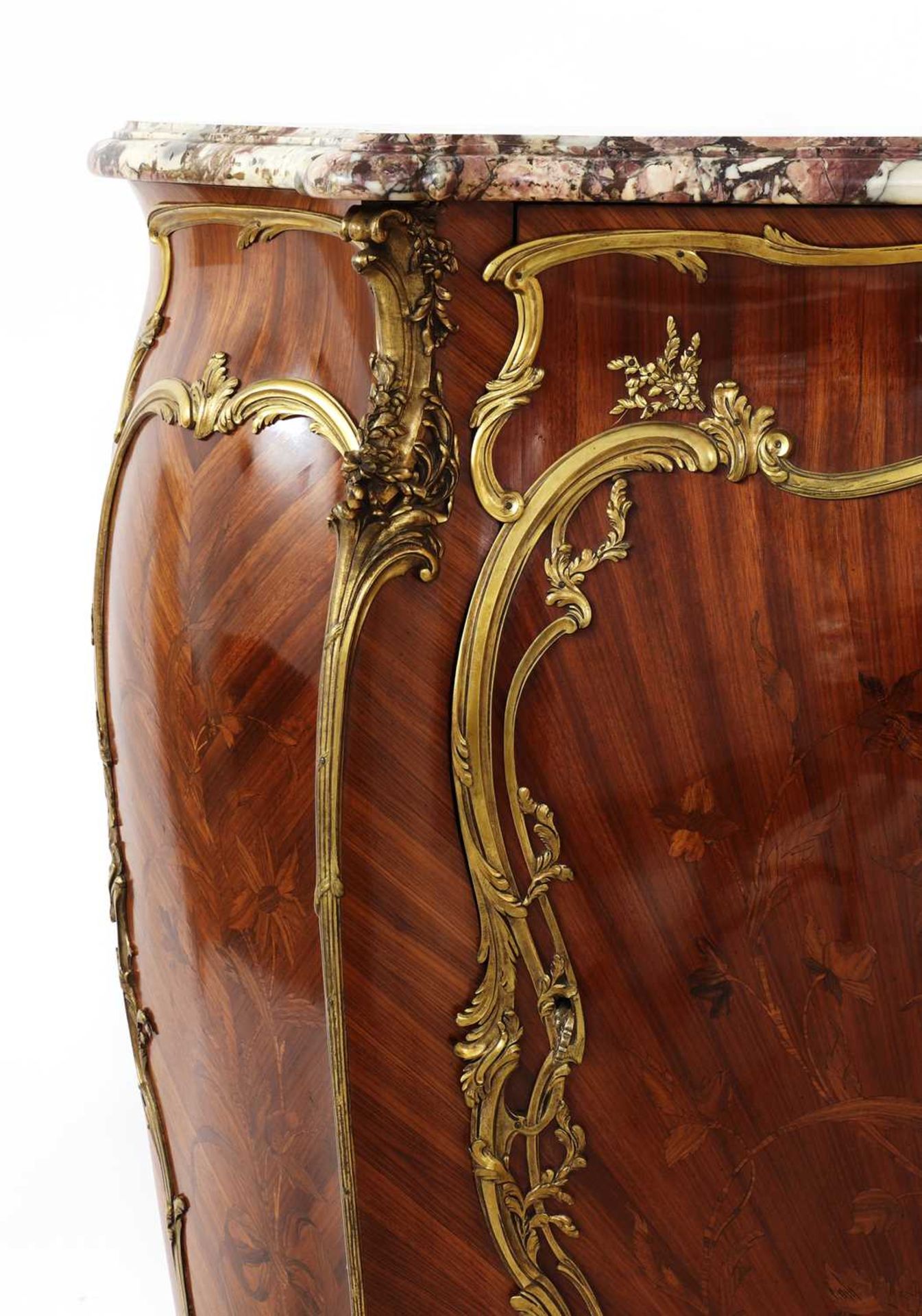 A French Louis XV-style amaranth and kingwood meuble d'appui, - Image 11 of 80