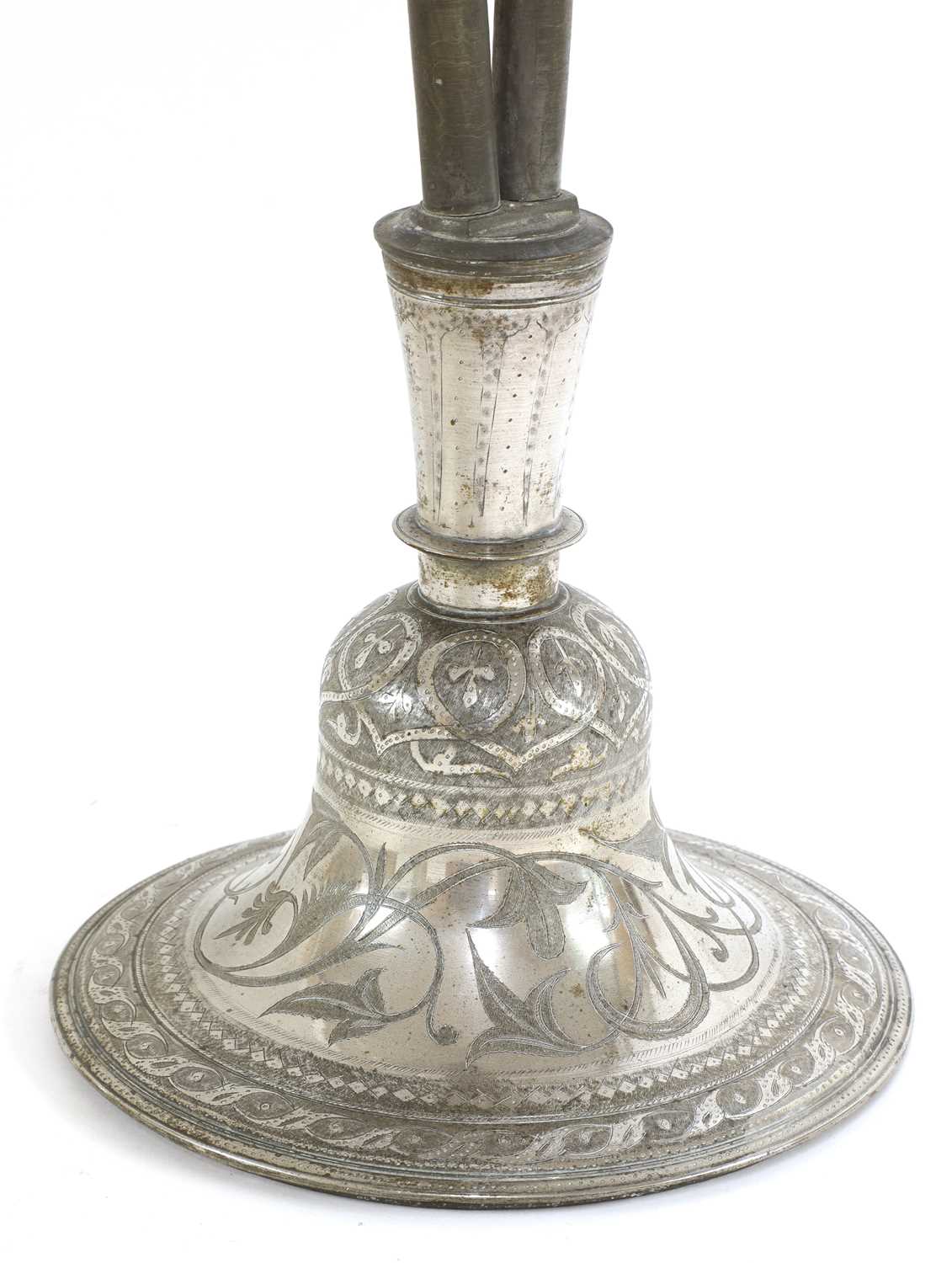 An Indian white metal hookah pipe, - Image 7 of 9