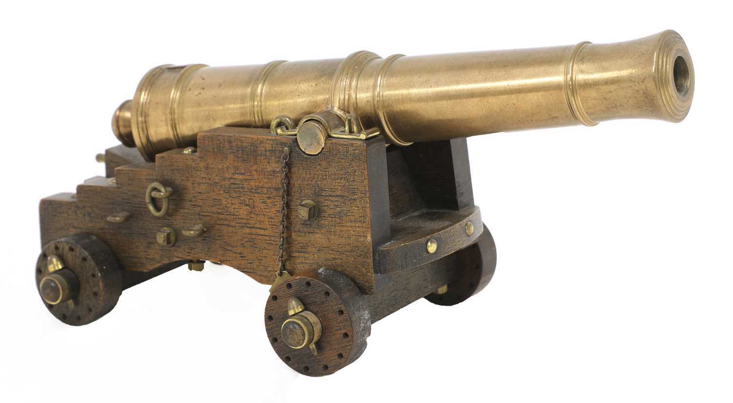 A model of an 18th century English Naval cannon, - Image 2 of 5