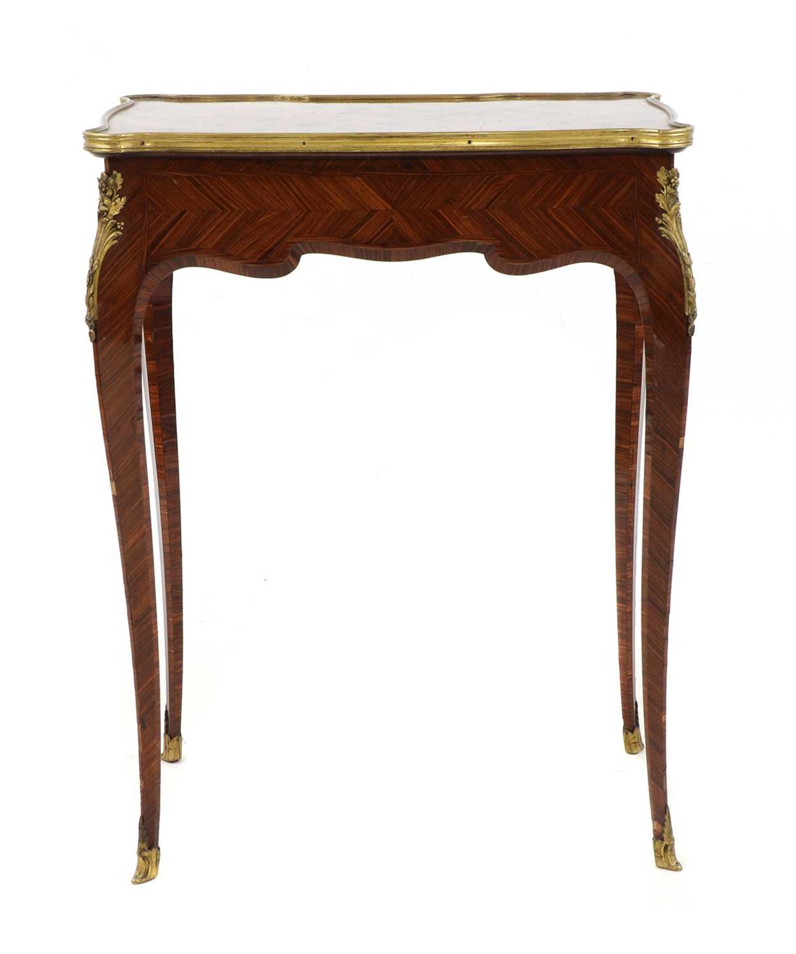 A Louis XV-style kingwood and ormolu-mounted side table, - Image 4 of 6