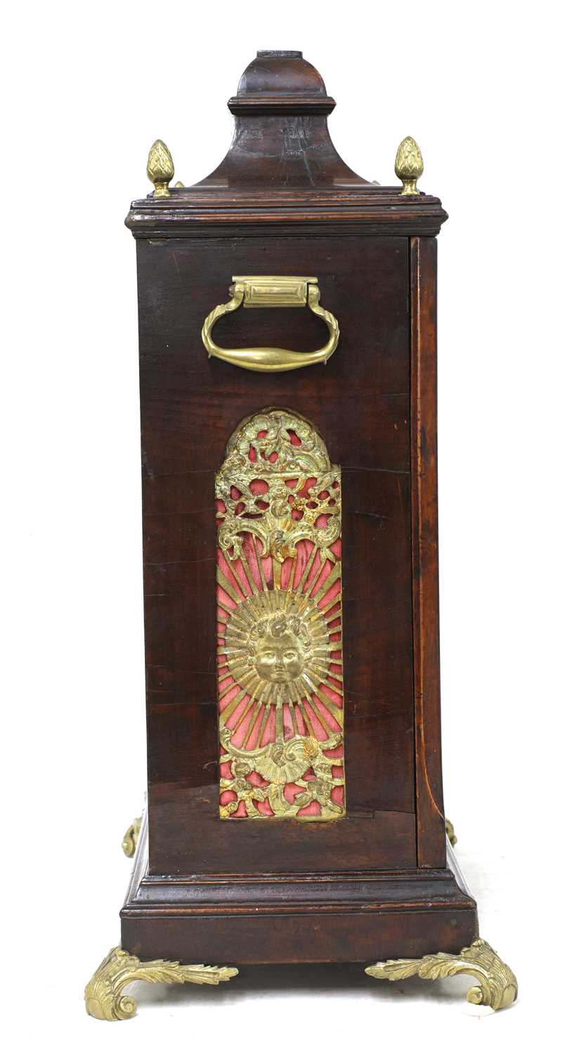 A George III mahogany musical bracket clock, - Image 5 of 20