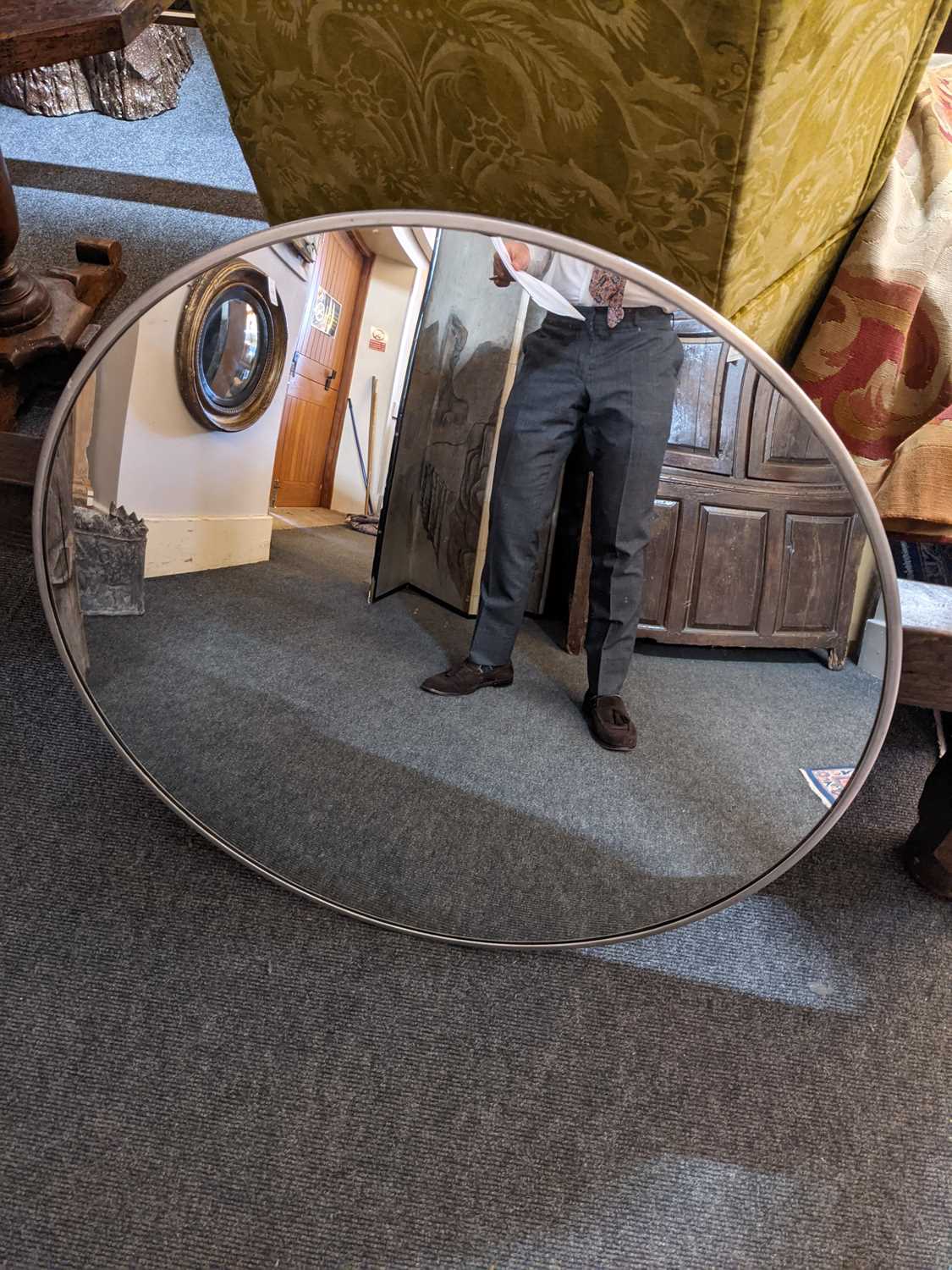 A convex wall mirror, - Image 5 of 8