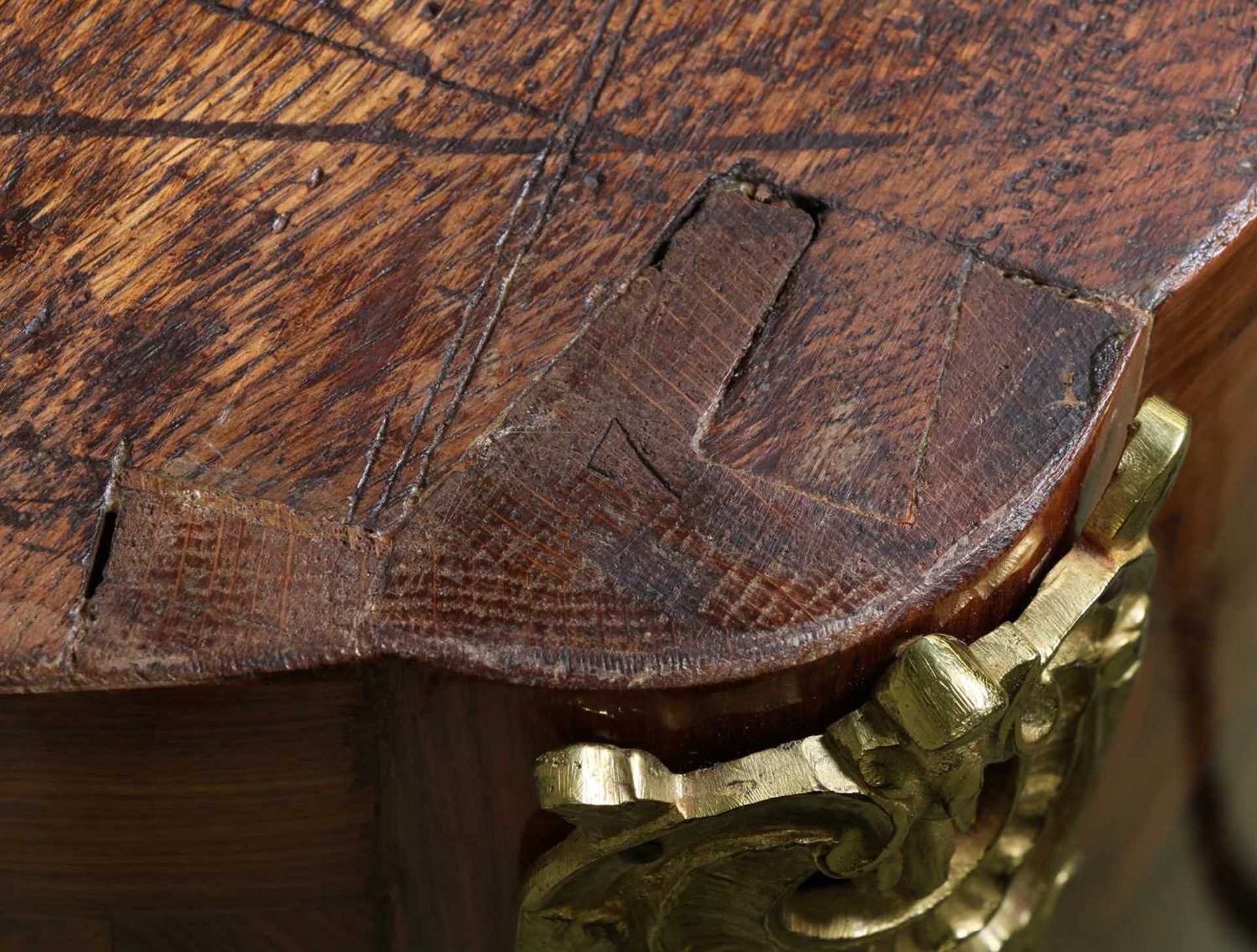 A Royal French Louis XV kingwood, tulipwood, sycamore and parquetry inlaid meuble d'entrée, - Image 16 of 79