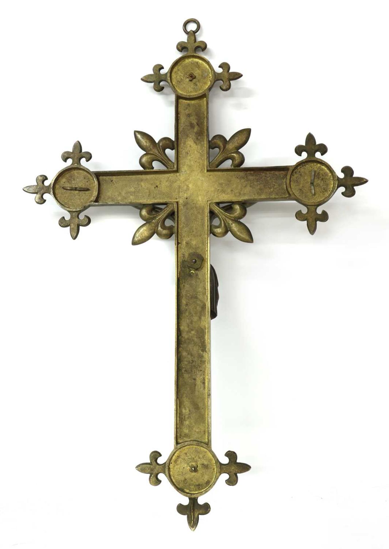 A bronze crucifix, - Bild 2 aus 2