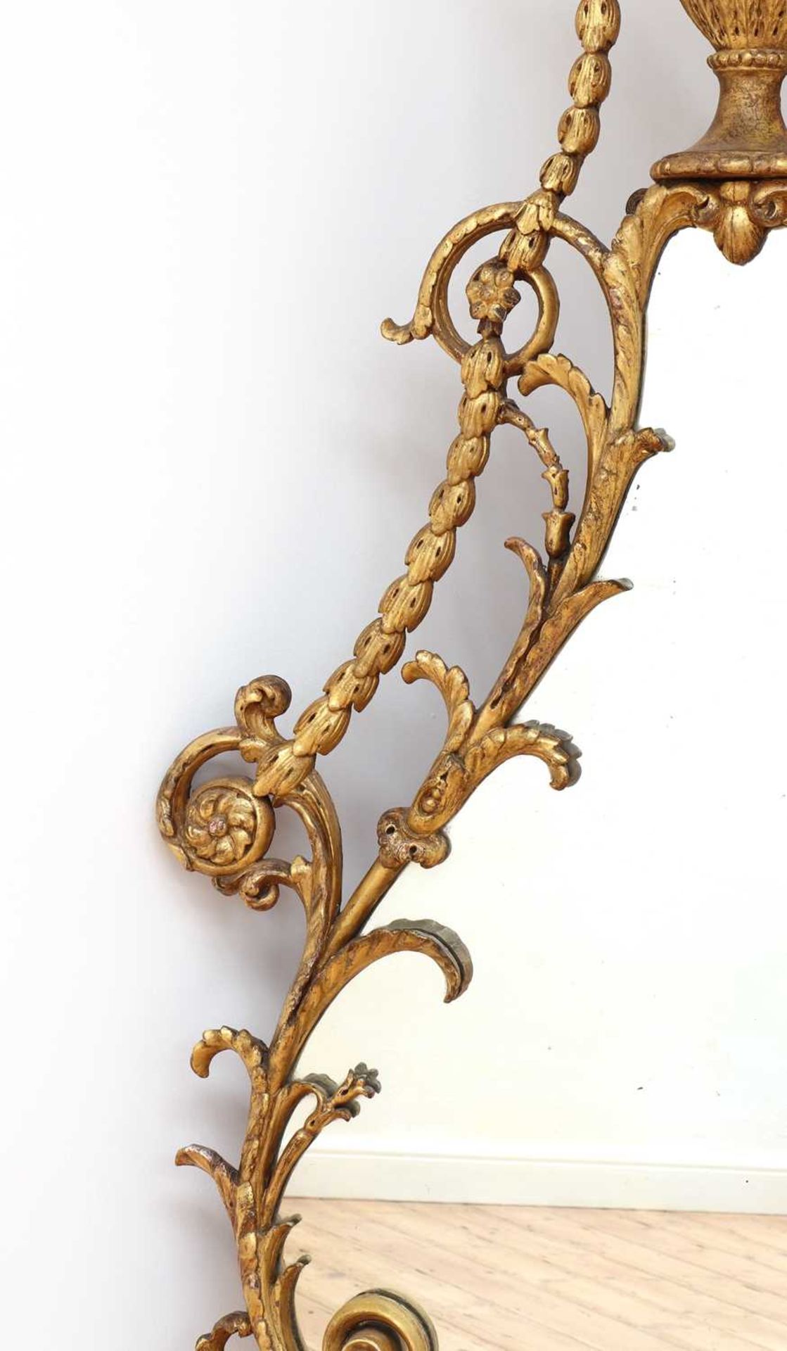 A George III giltwood wall mirror, - Image 5 of 50