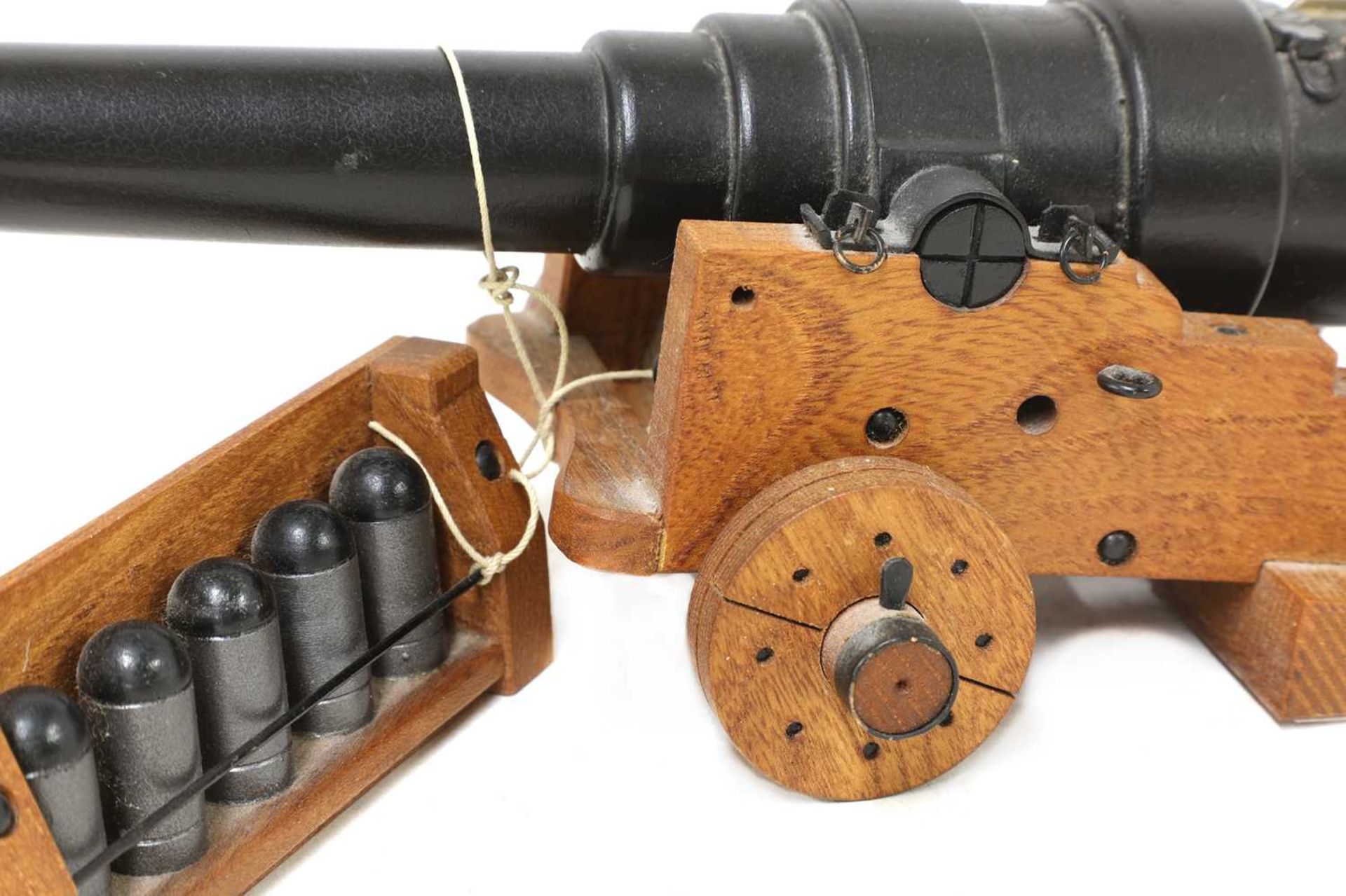 A model of an 1860 breech-loading Armstrong RBL 7in naval gun, - Image 3 of 5