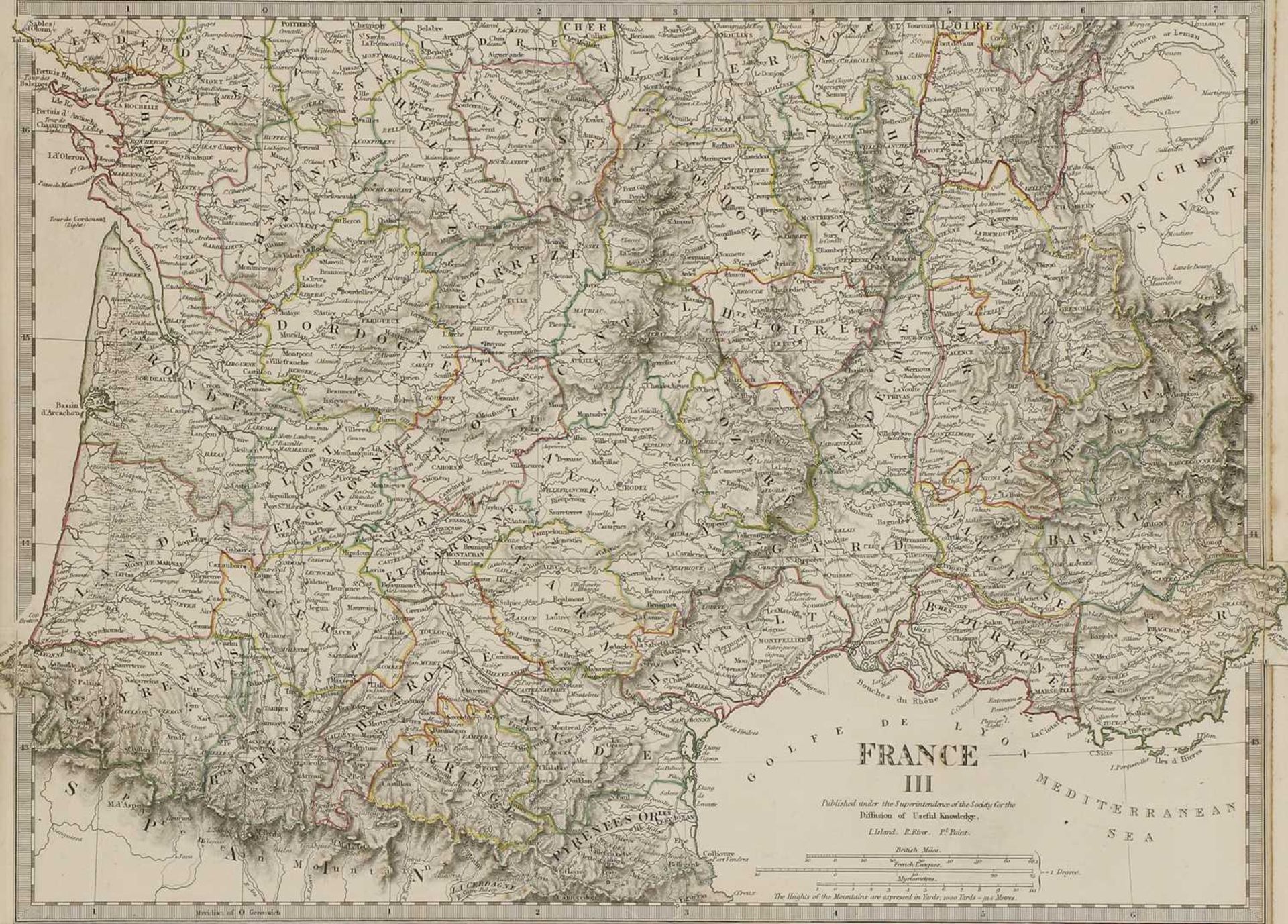 A set of four old maps of Paris, the Environs of Paris, Bordeaux and Toulon, - Bild 23 aus 25