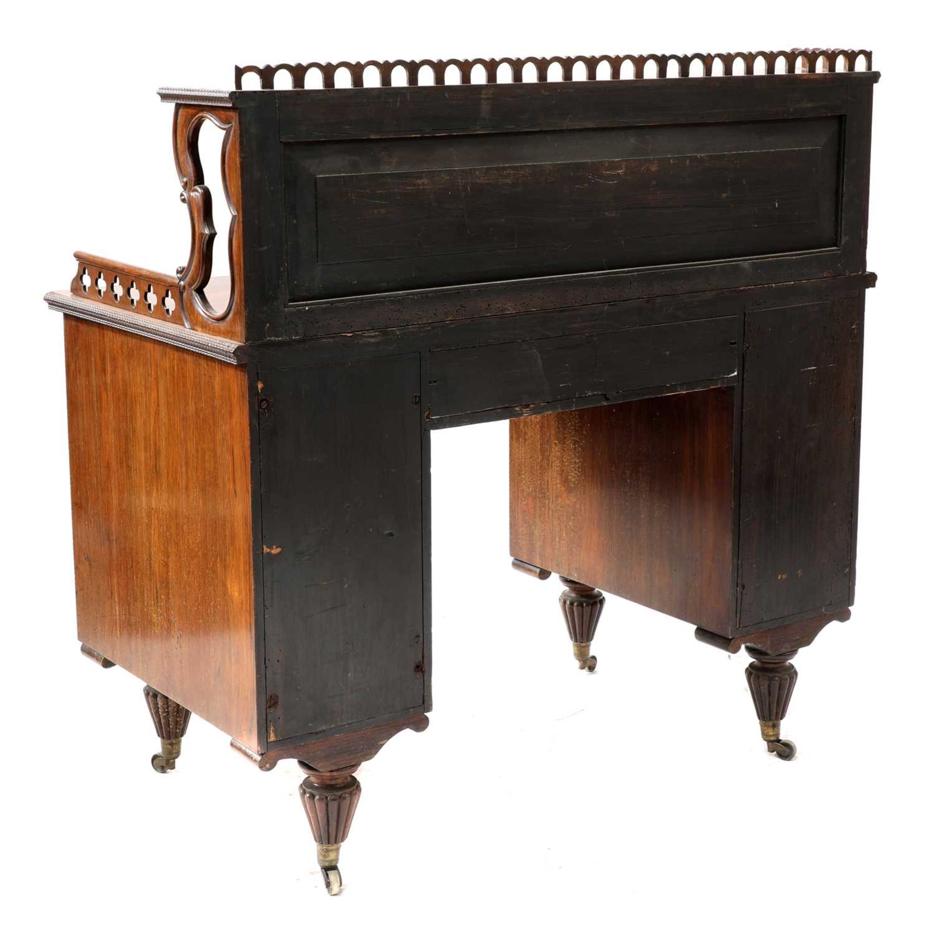A colonial rosewood desk, - Bild 3 aus 3