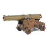 A model of an early 19th century 18lb garrison cannon,