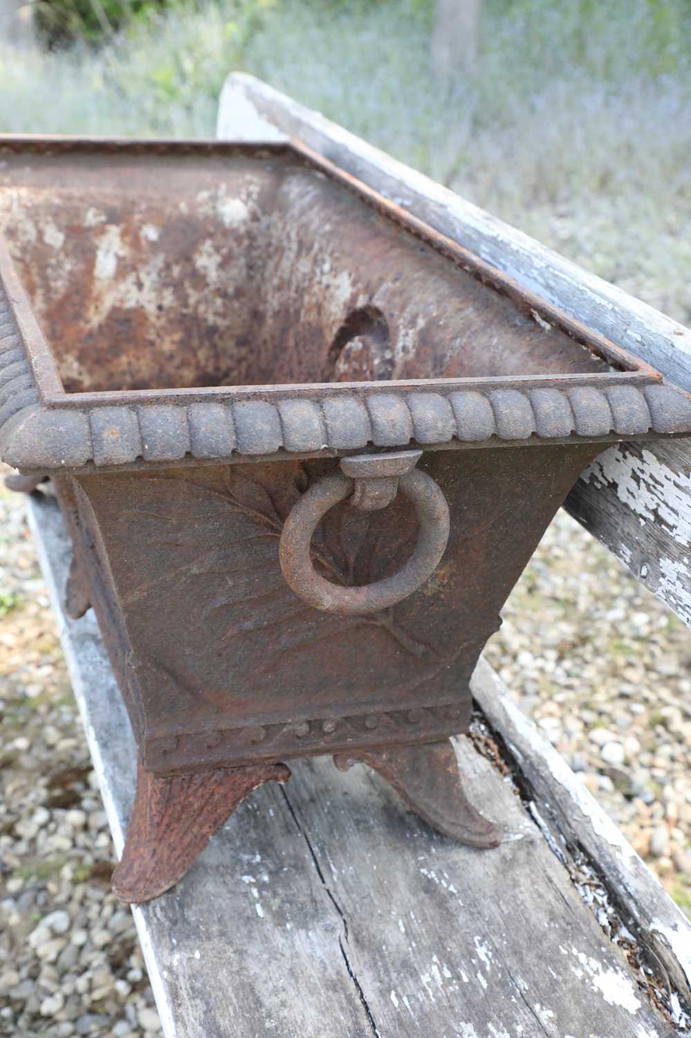 A cast iron planter, - Image 4 of 6