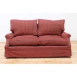 A modern two-seater sofa,