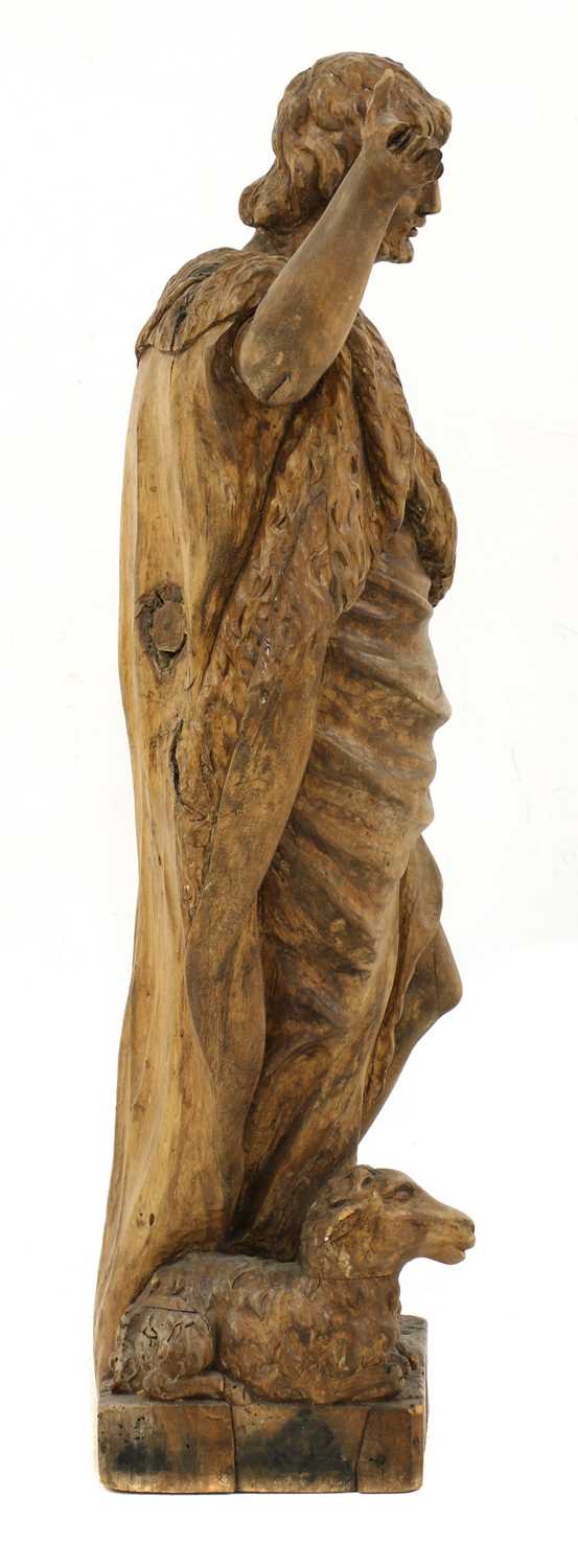 A carved limewood Old Testament figure, - Image 3 of 4