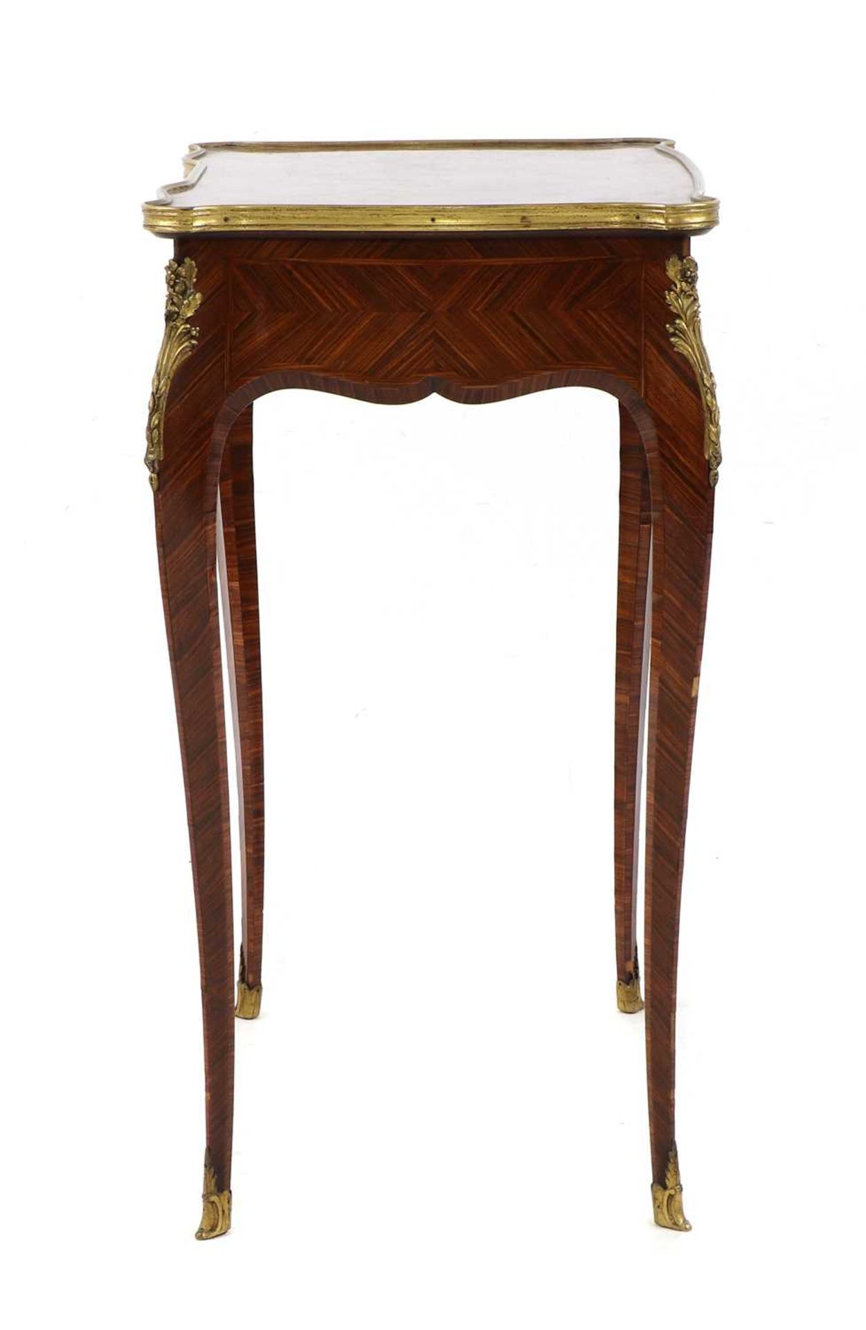 A Louis XV-style kingwood and ormolu-mounted side table, - Image 3 of 6