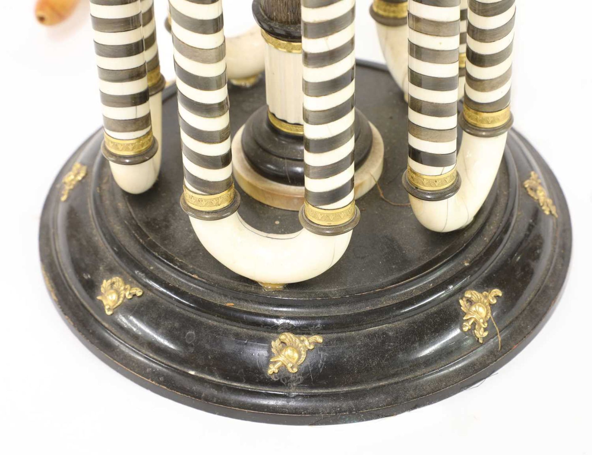 An ivory and horn table hookah pipe, - Image 8 of 22
