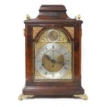 A George III mahogany musical bracket clock,