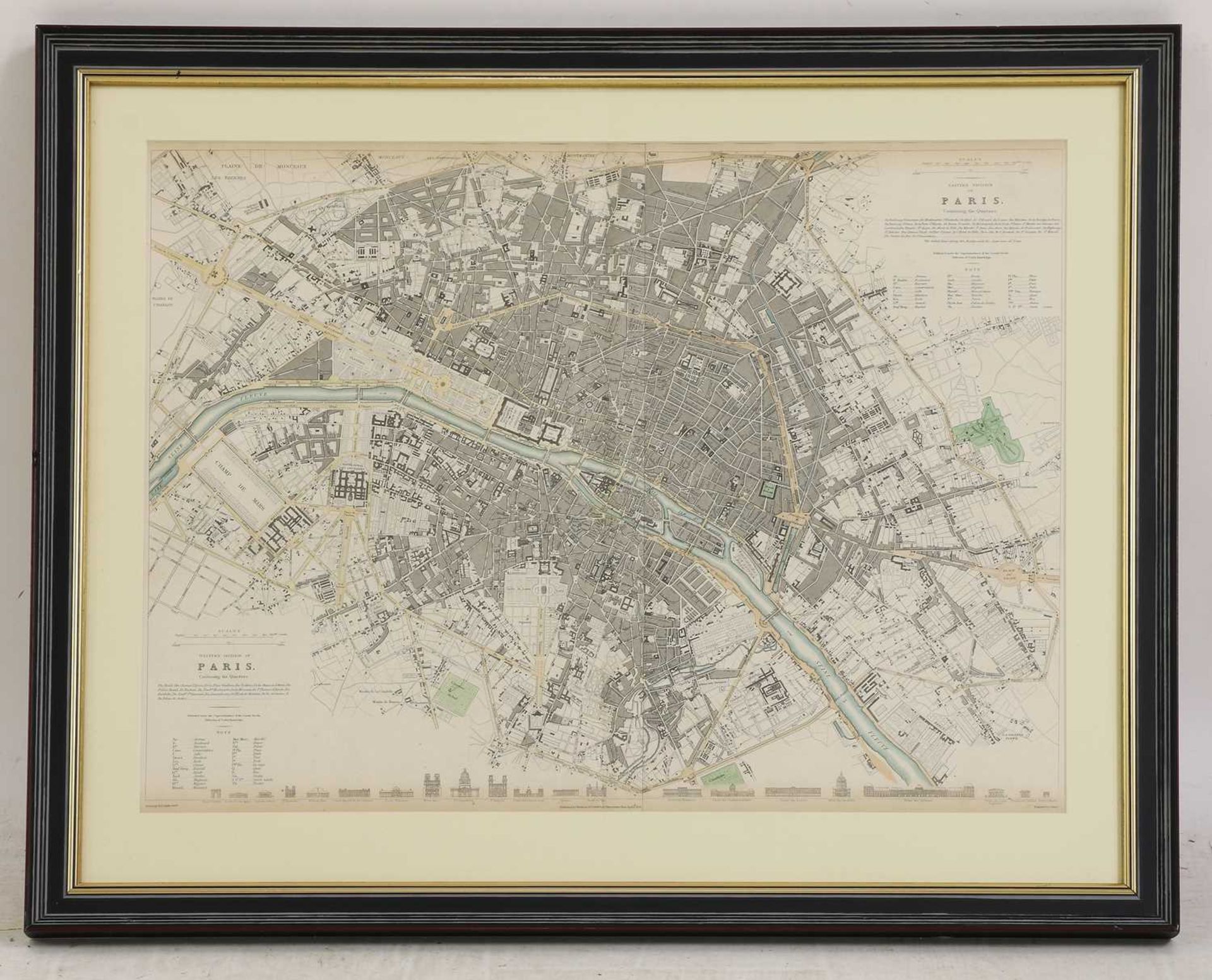 A set of four old maps of Paris, the Environs of Paris, Bordeaux and Toulon, - Bild 2 aus 25