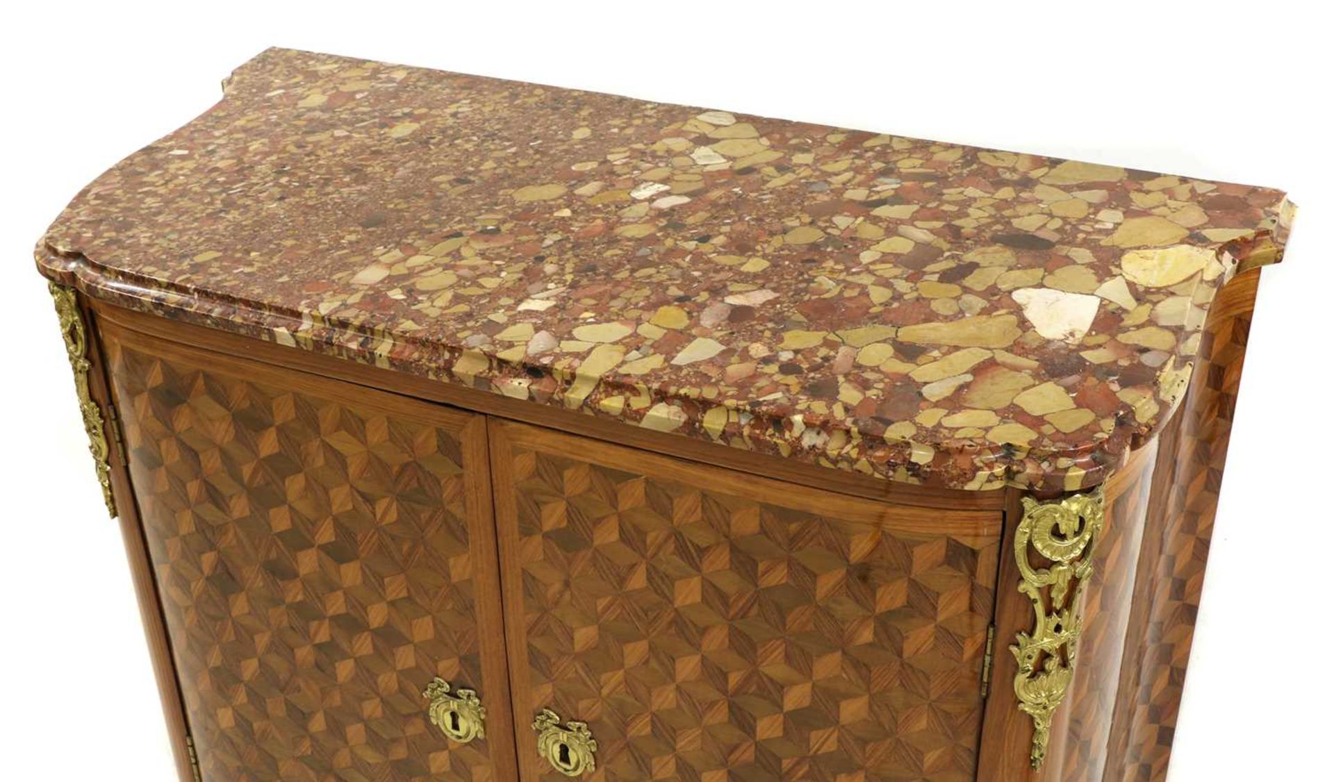 A Royal French Louis XV kingwood, tulipwood, sycamore and parquetry inlaid meuble d'entrée, - Image 3 of 79