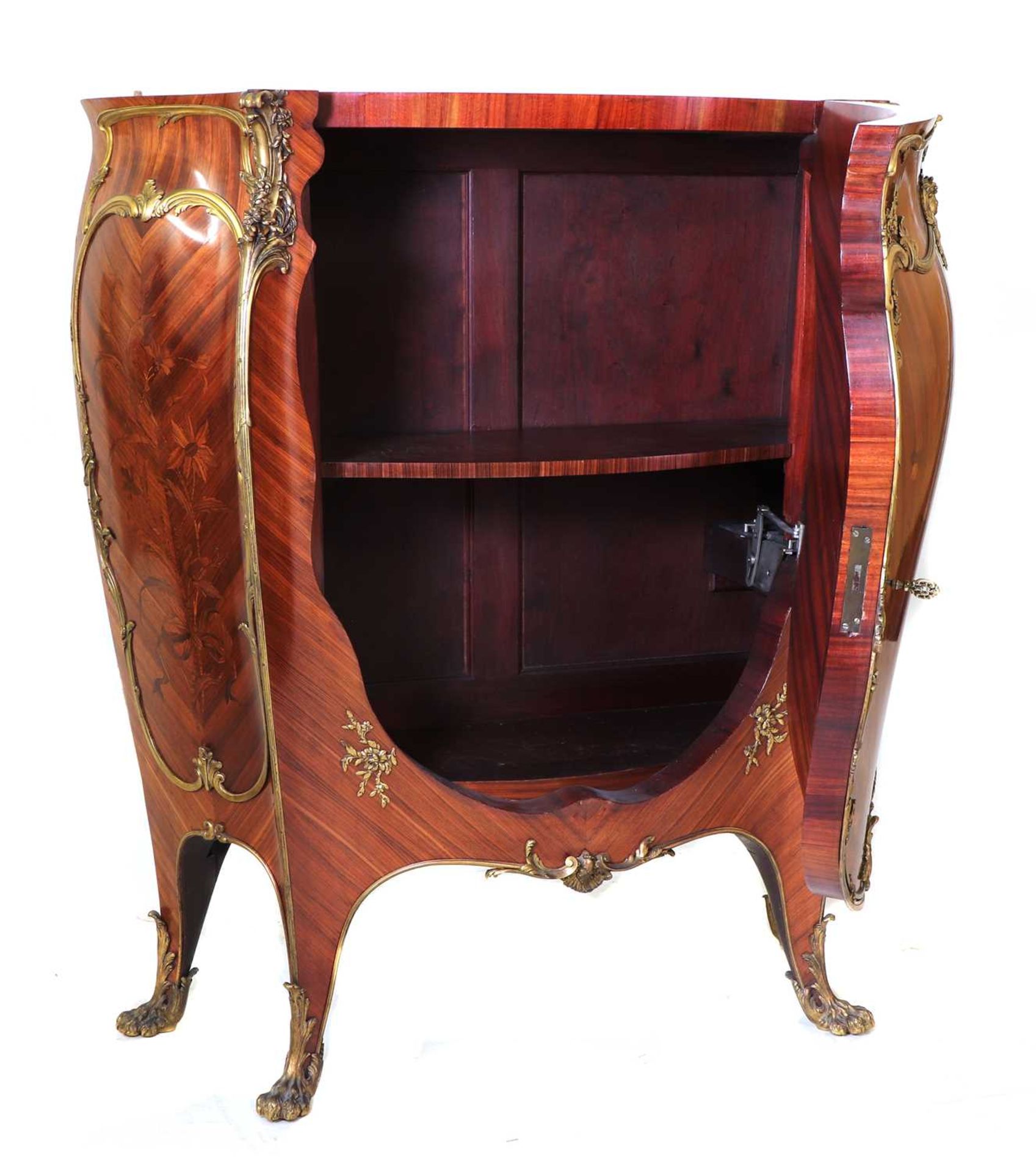 A French Louis XV-style amaranth and kingwood meuble d'appui, - Image 9 of 80