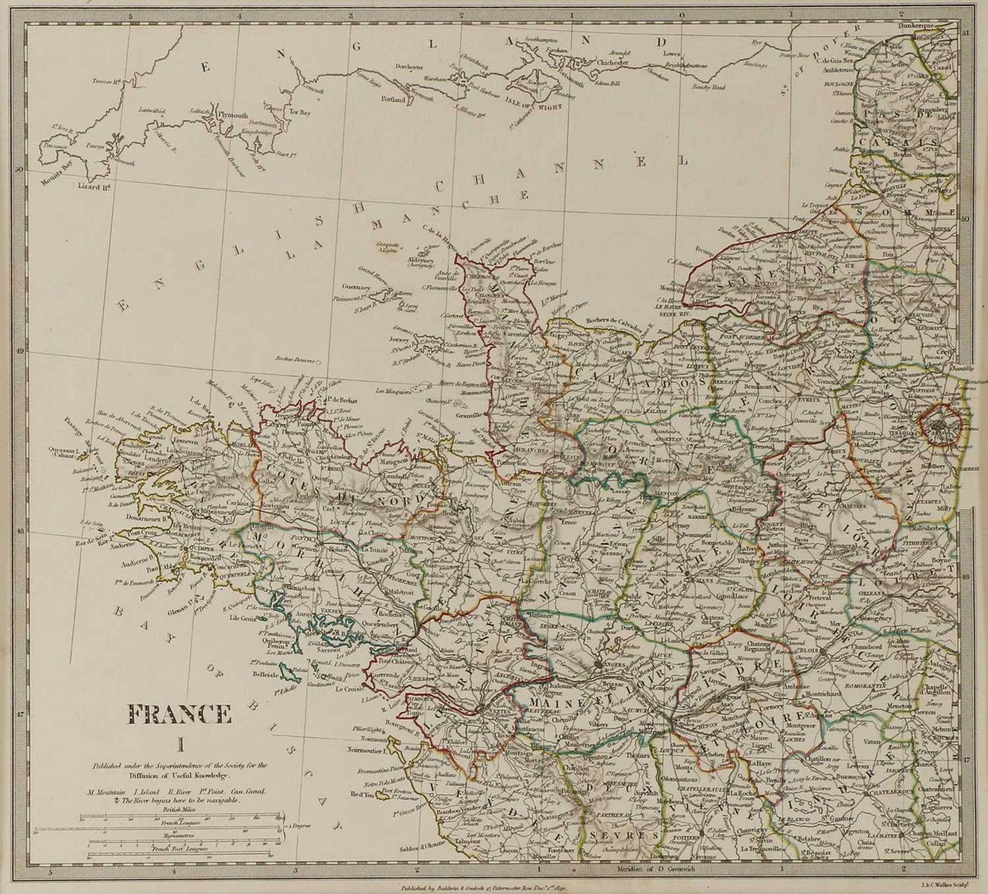 A set of four old maps of Paris, the Environs of Paris, Bordeaux and Toulon, - Bild 14 aus 25