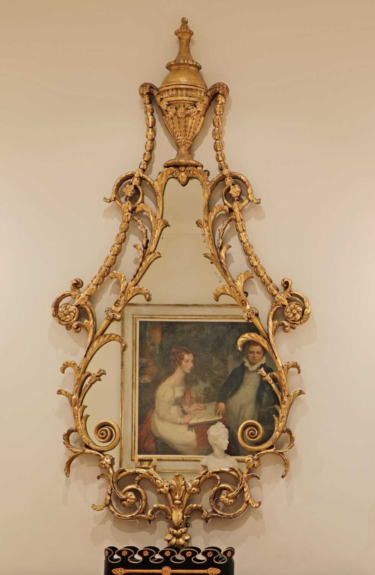 A George III giltwood wall mirror, - Image 2 of 50