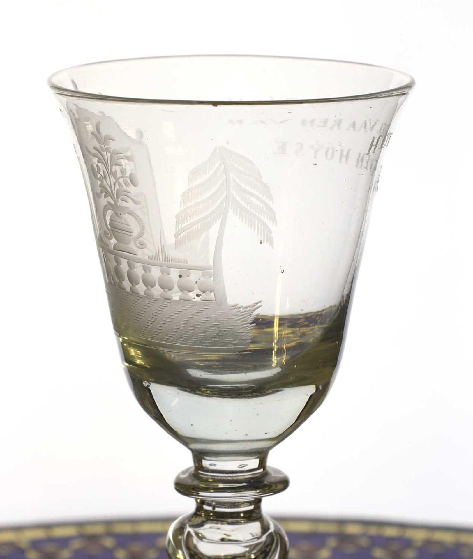 A Dutch engraved drinking glass, - Image 5 of 6