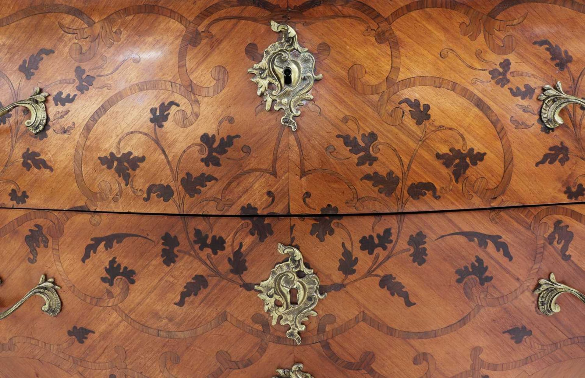 A French Louis XV kingwood, marquetry-inlaid and ormolu-mounted commode, - Image 7 of 14