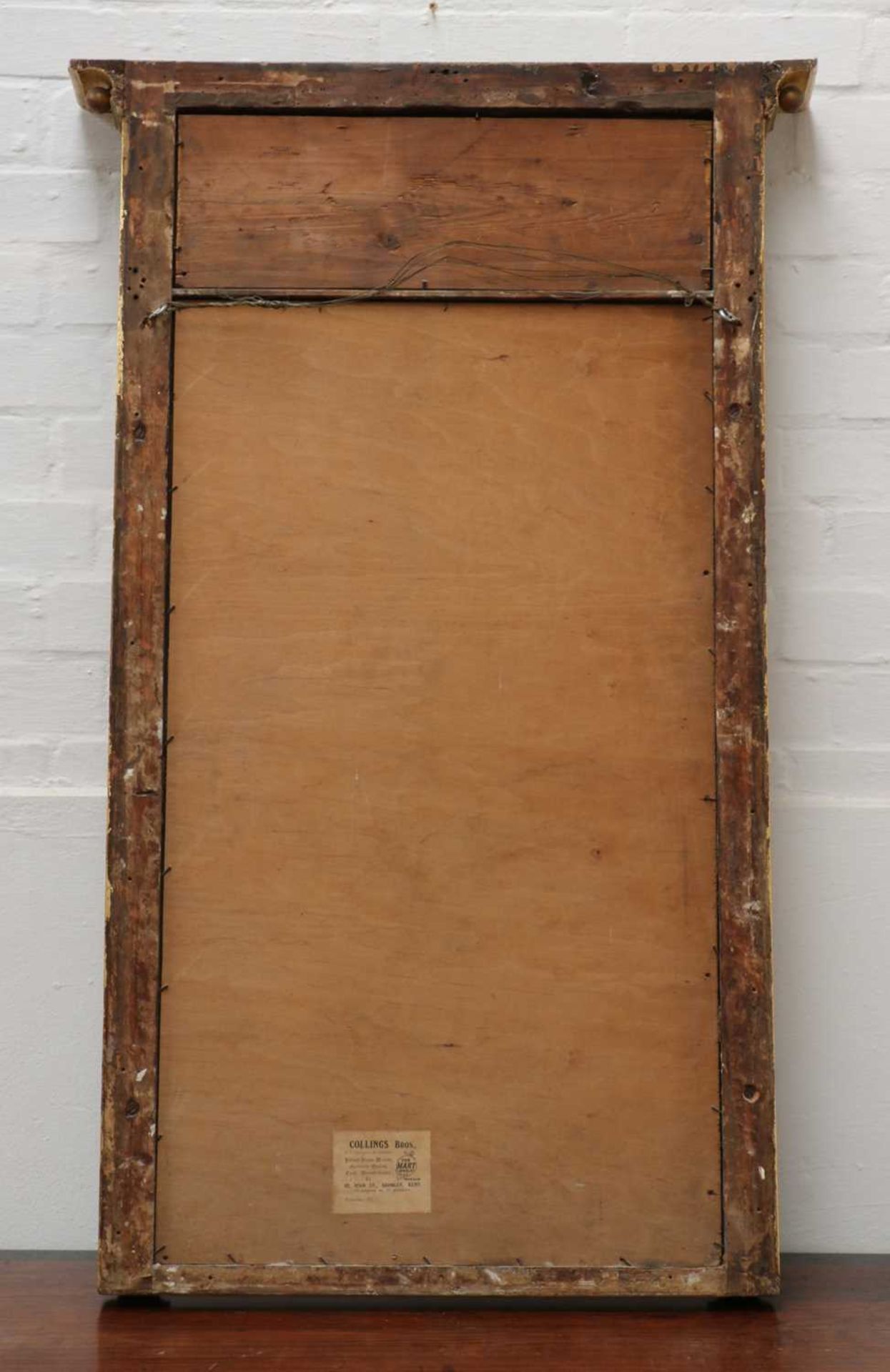 A Regency Egyptian Revival giltwood pier mirror, - Bild 5 aus 6
