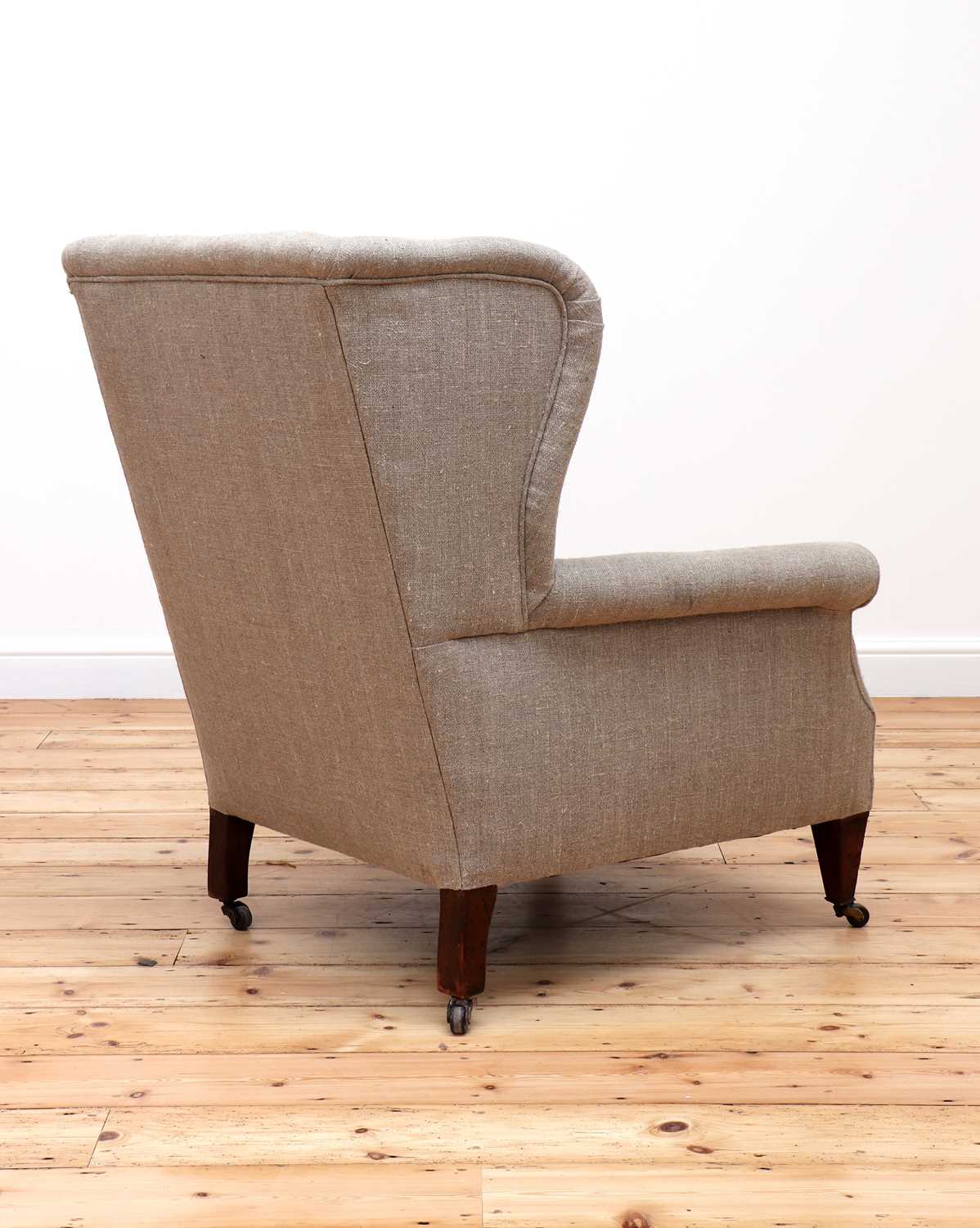 A wingback armchair, - Image 2 of 4