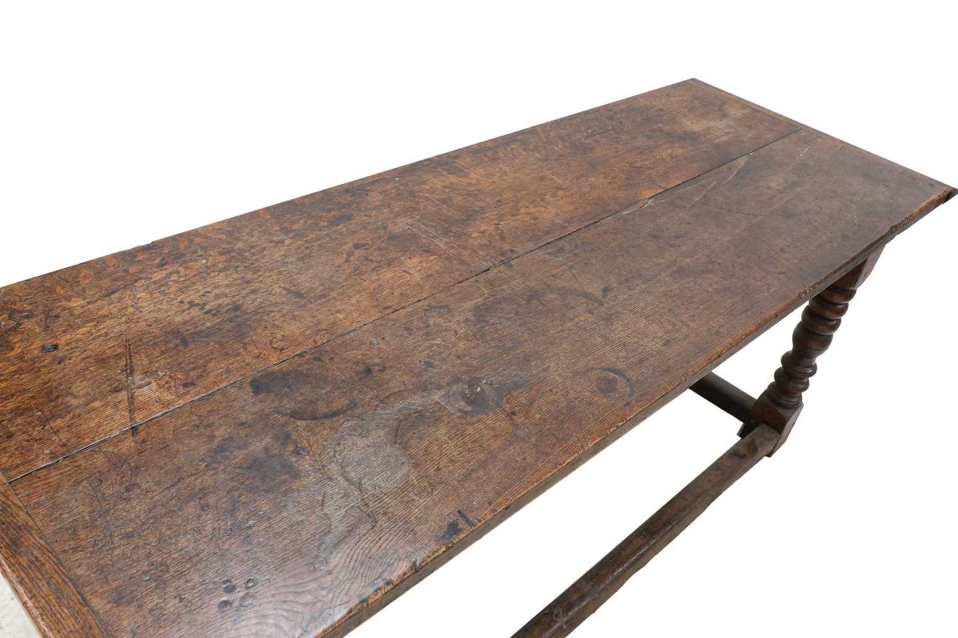 An oak refectory table, - Bild 4 aus 6