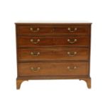 A George III style mahogany chest,