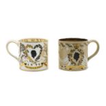 Two commemorative tankards,