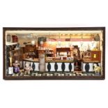 A French bar scene diorama,