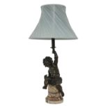 A table lamp,